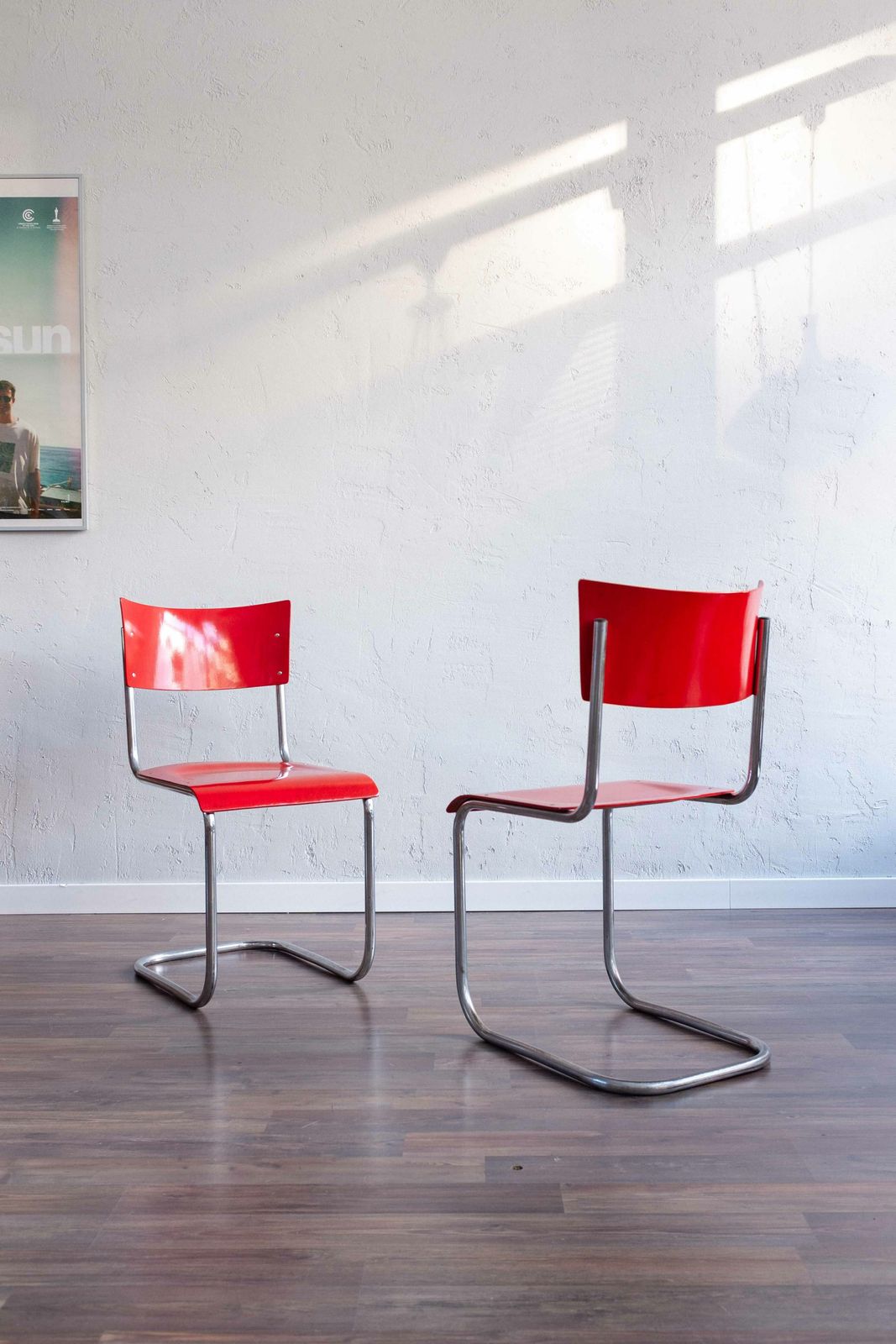 Functionalist Bauhaus Style Dining Chairs By Kovona, 1940s photo for sale