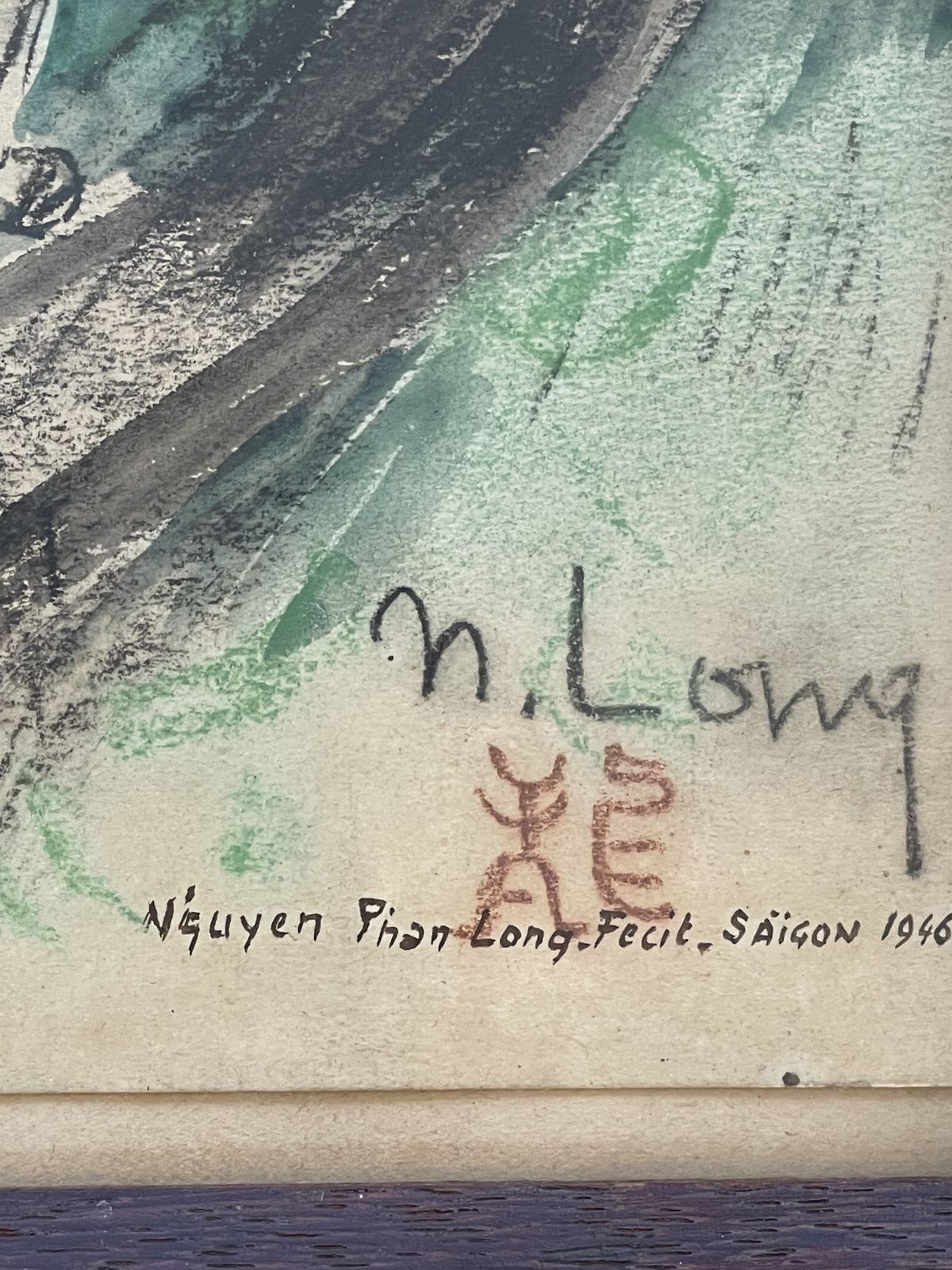 N’guyen Phan Long, A Pair Of Drawings On Paper, 1946 photo 2681.84