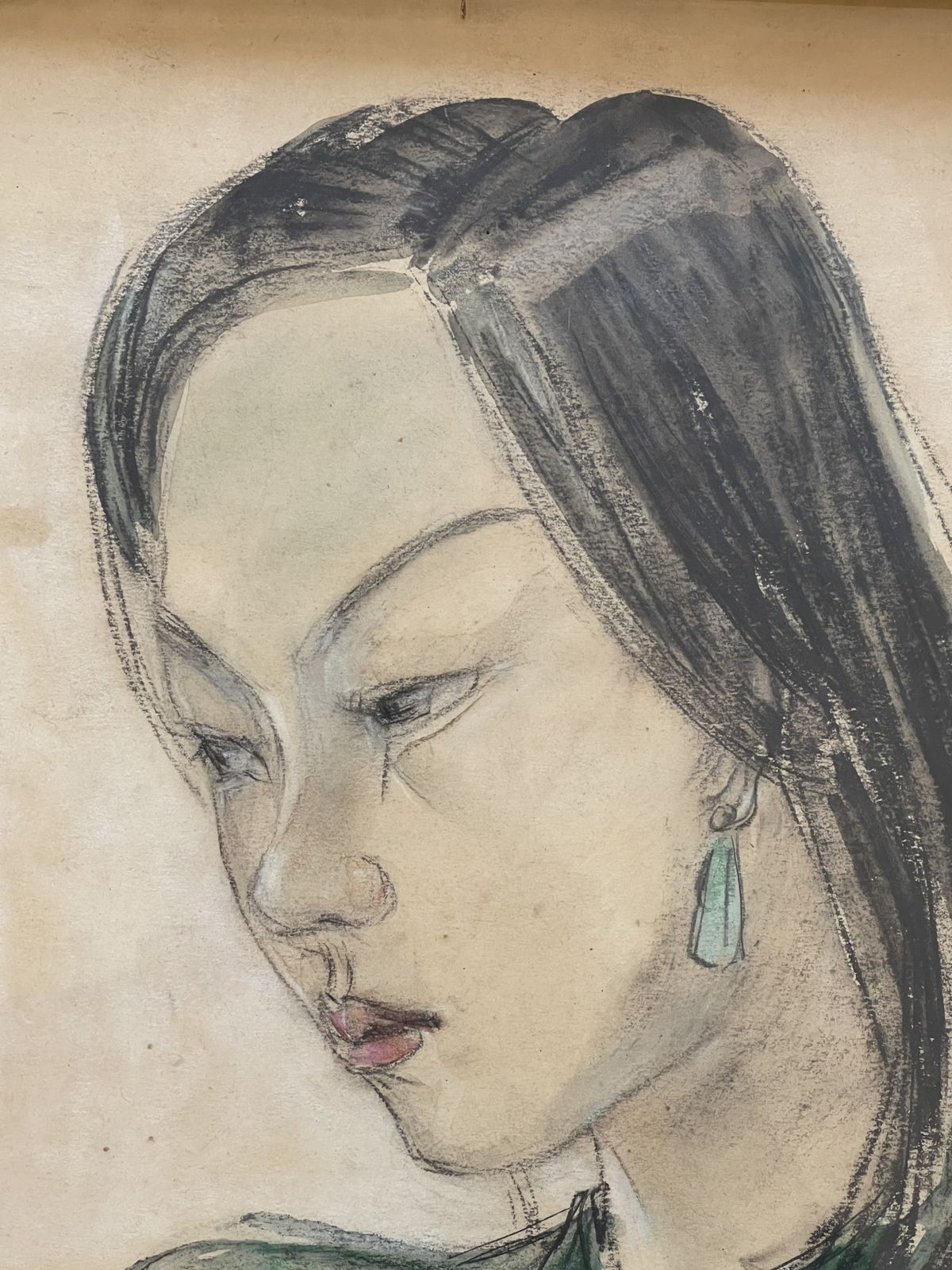 N’guyen Phan Long, A Pair Of Drawings On Paper, 1946 photo Art