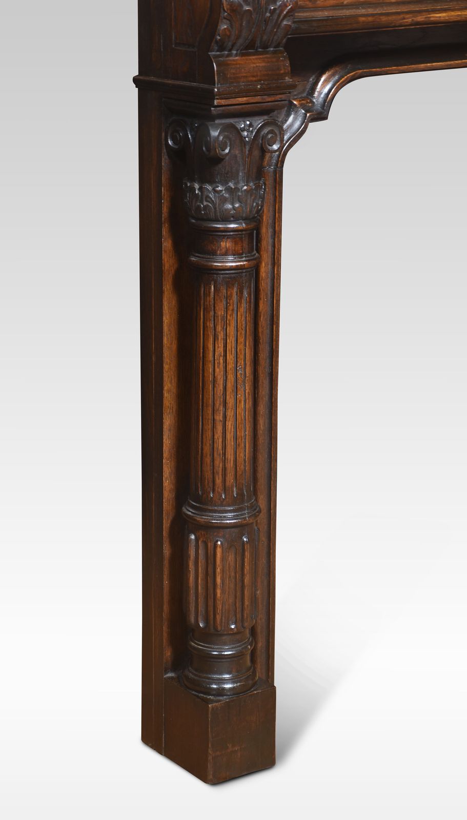 Carved Oak Fire Surround photo for sale