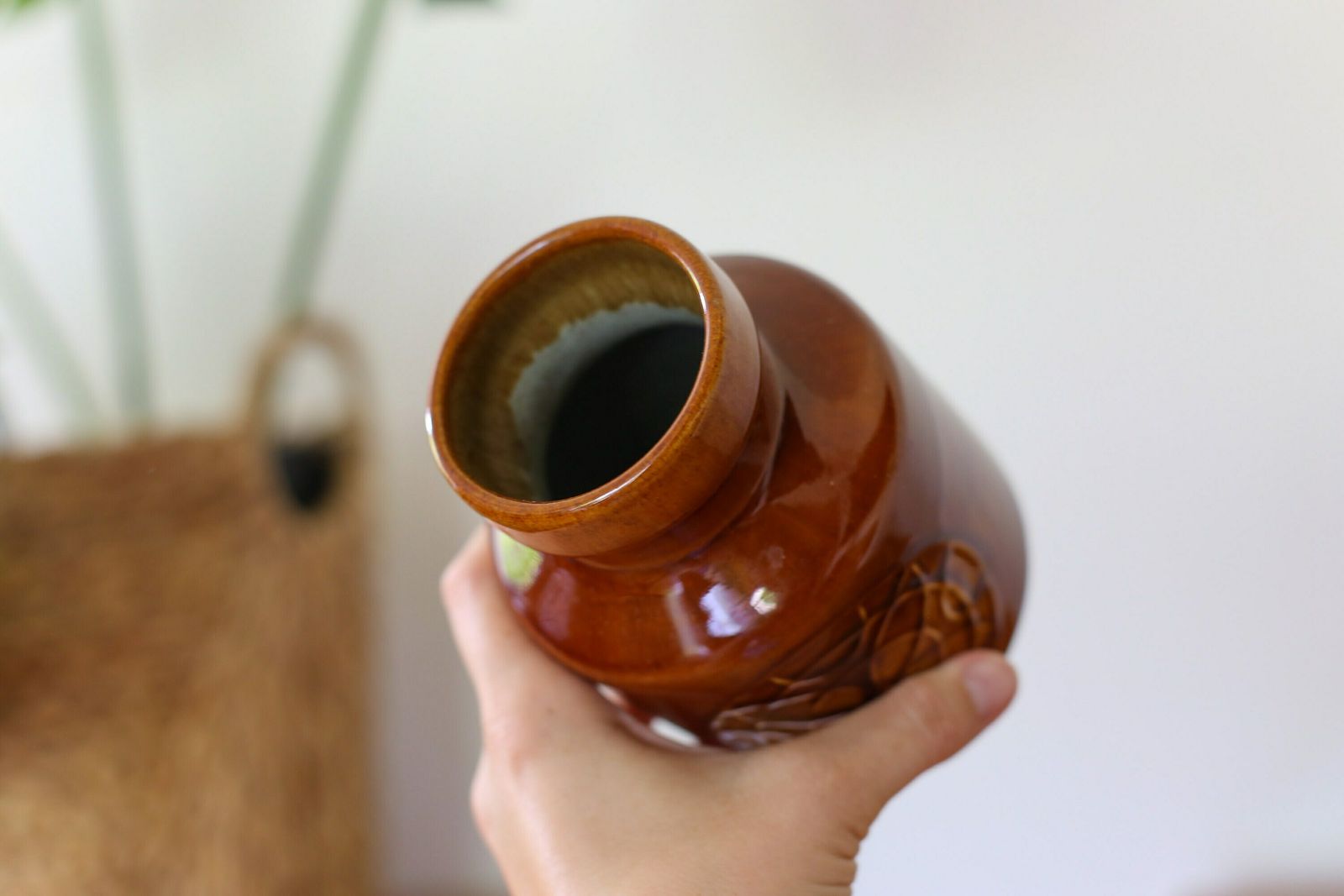 Mid Century Kil Liboje Yugoslavia Vintage Ceramic Vase / Space Age Fat Lava Pottery Vase / Made In Yugoslavia / Farmhouse Rustic Decor photo 57.0