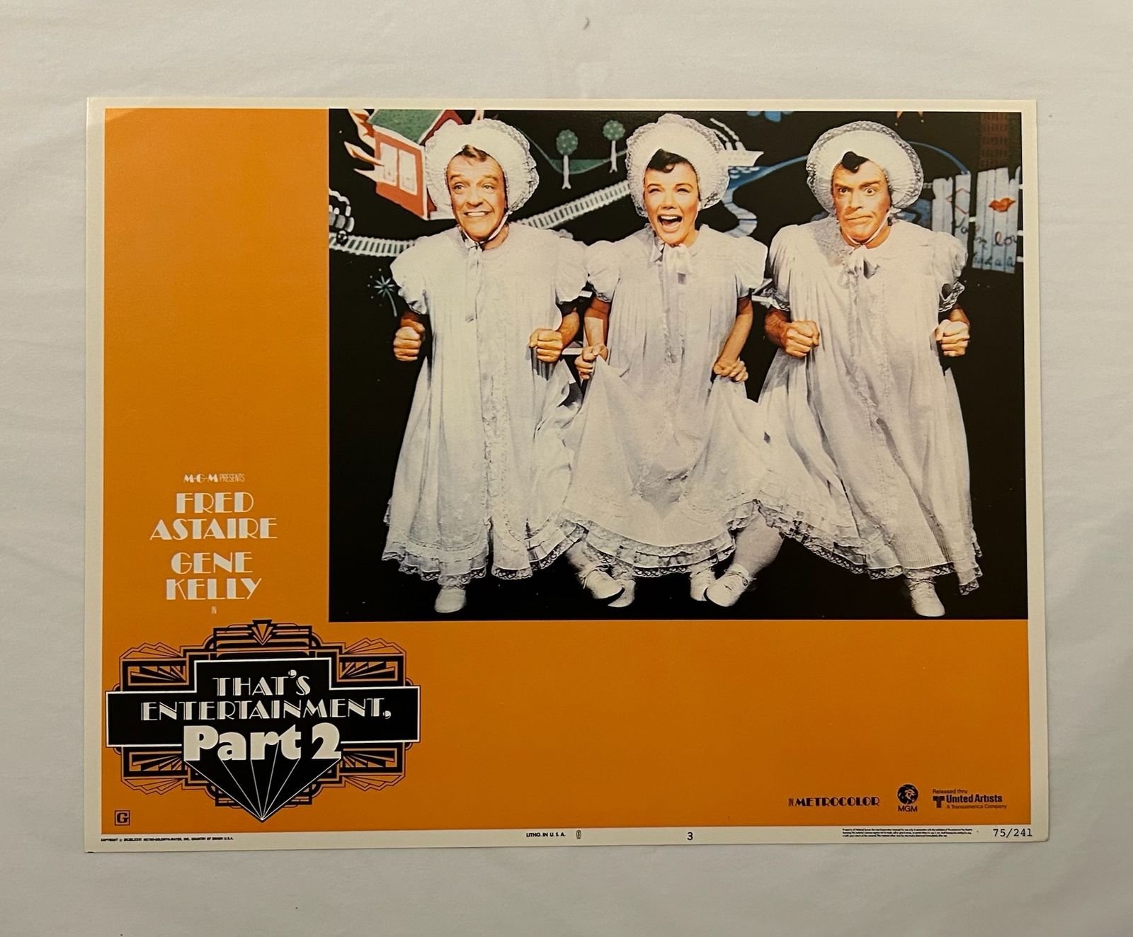 That's Entertainment Part II   Original 1976 Lobby Card #3 photo furniture