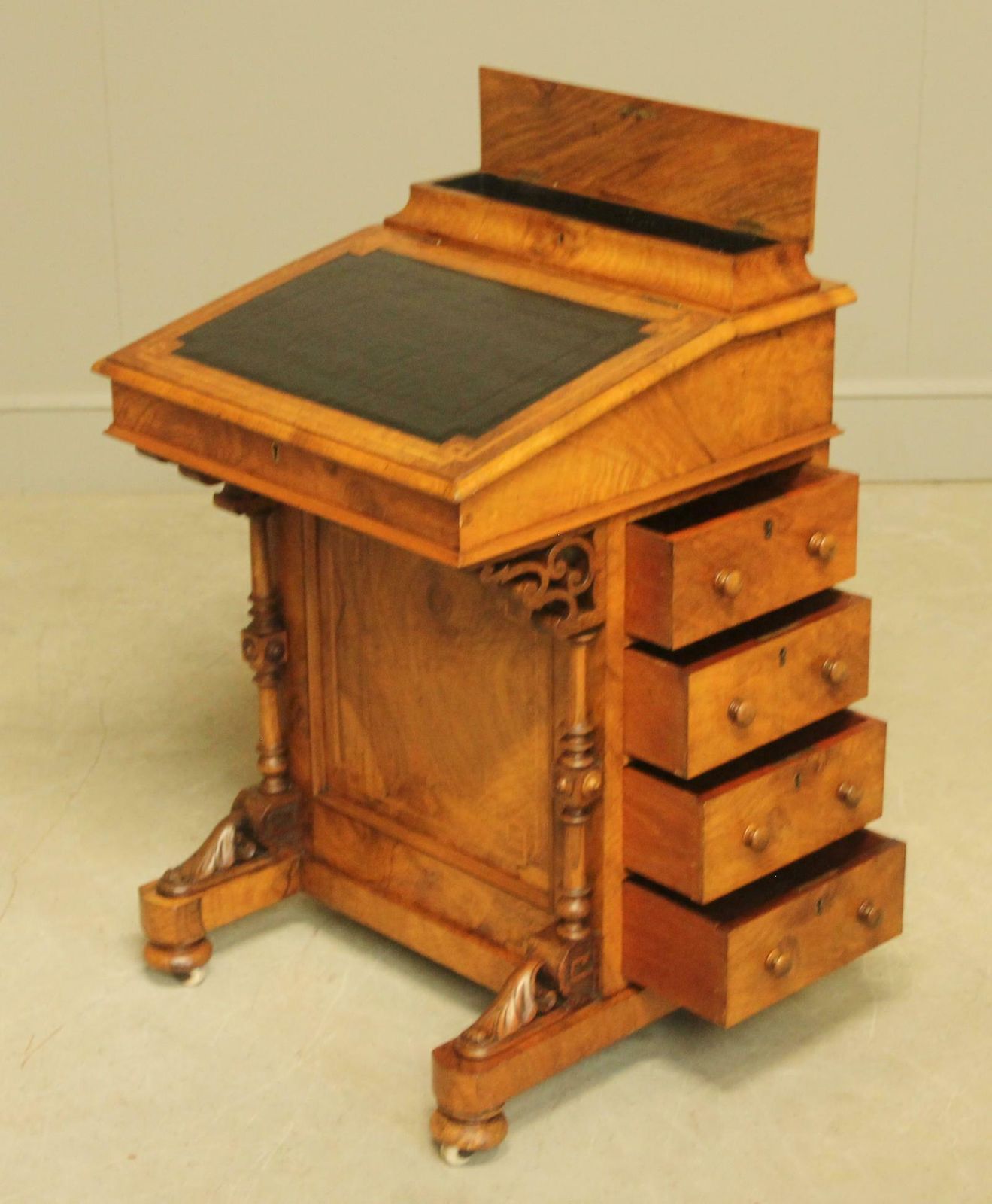 Victorian Inlaid Walnut Davenport photo buy