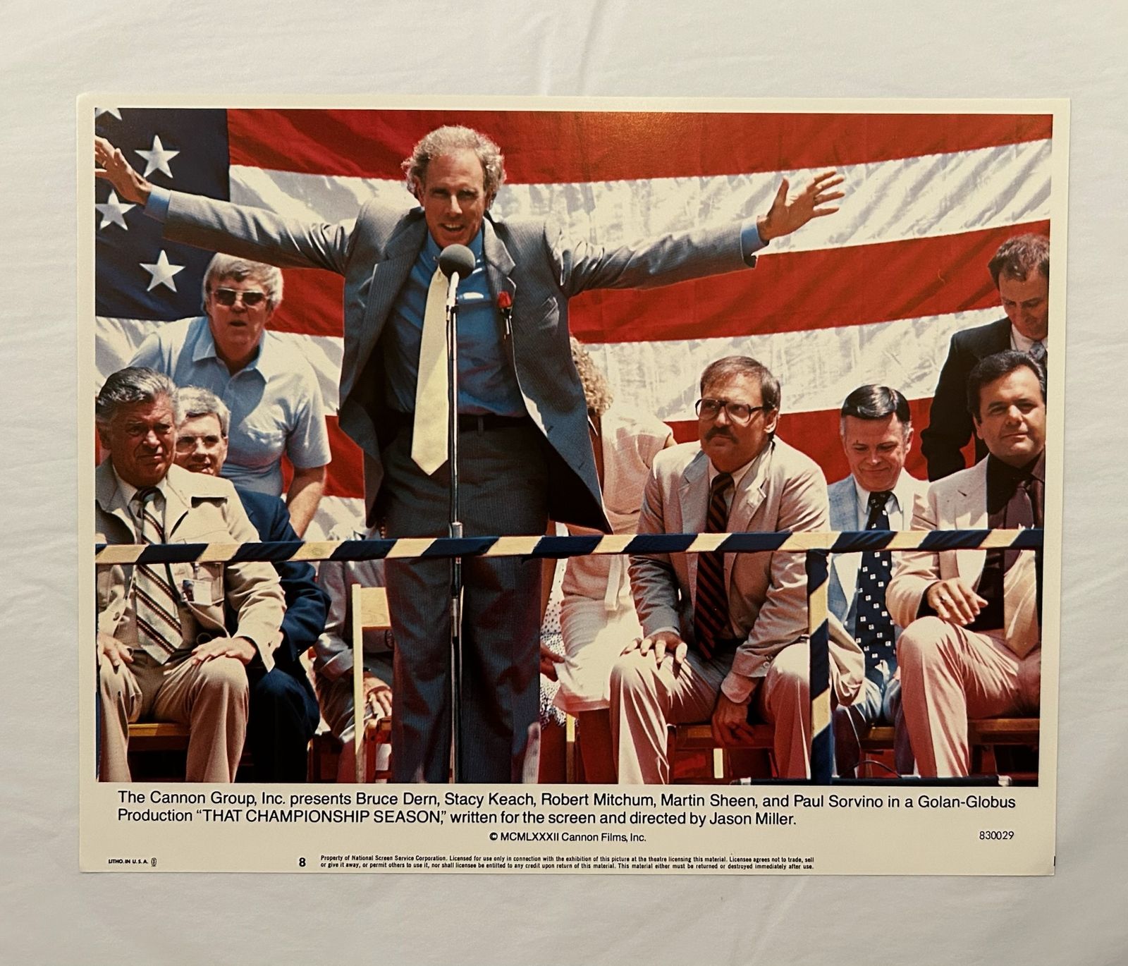That Championship Season   Original 1982 Lobby Card #8 photo furniture