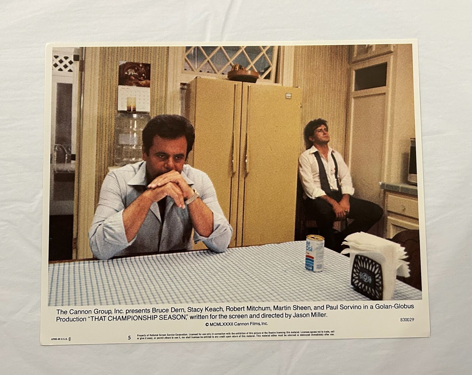 That Championship Season   Original 1982 Lobby Card #5 photo furniture