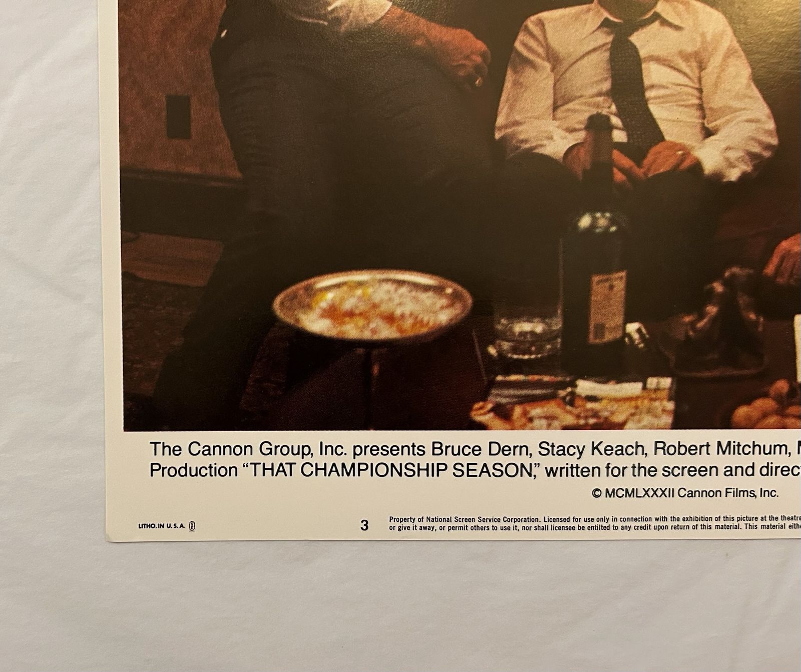 That Championship Season   Original 1982 Lobby Card #3 photo for sale