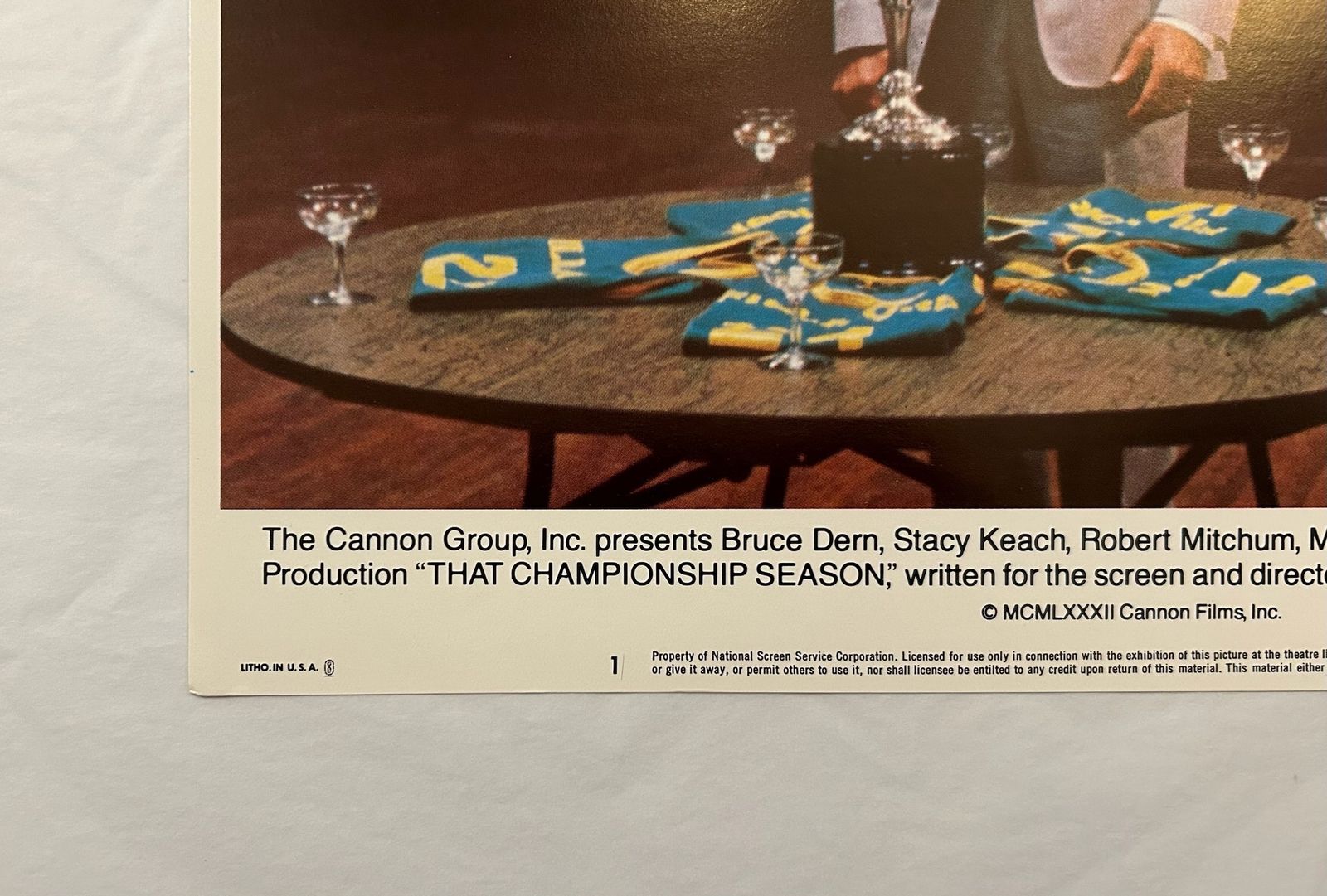 That Championship Season   Original 1982 Lobby Card #1 photo for sale