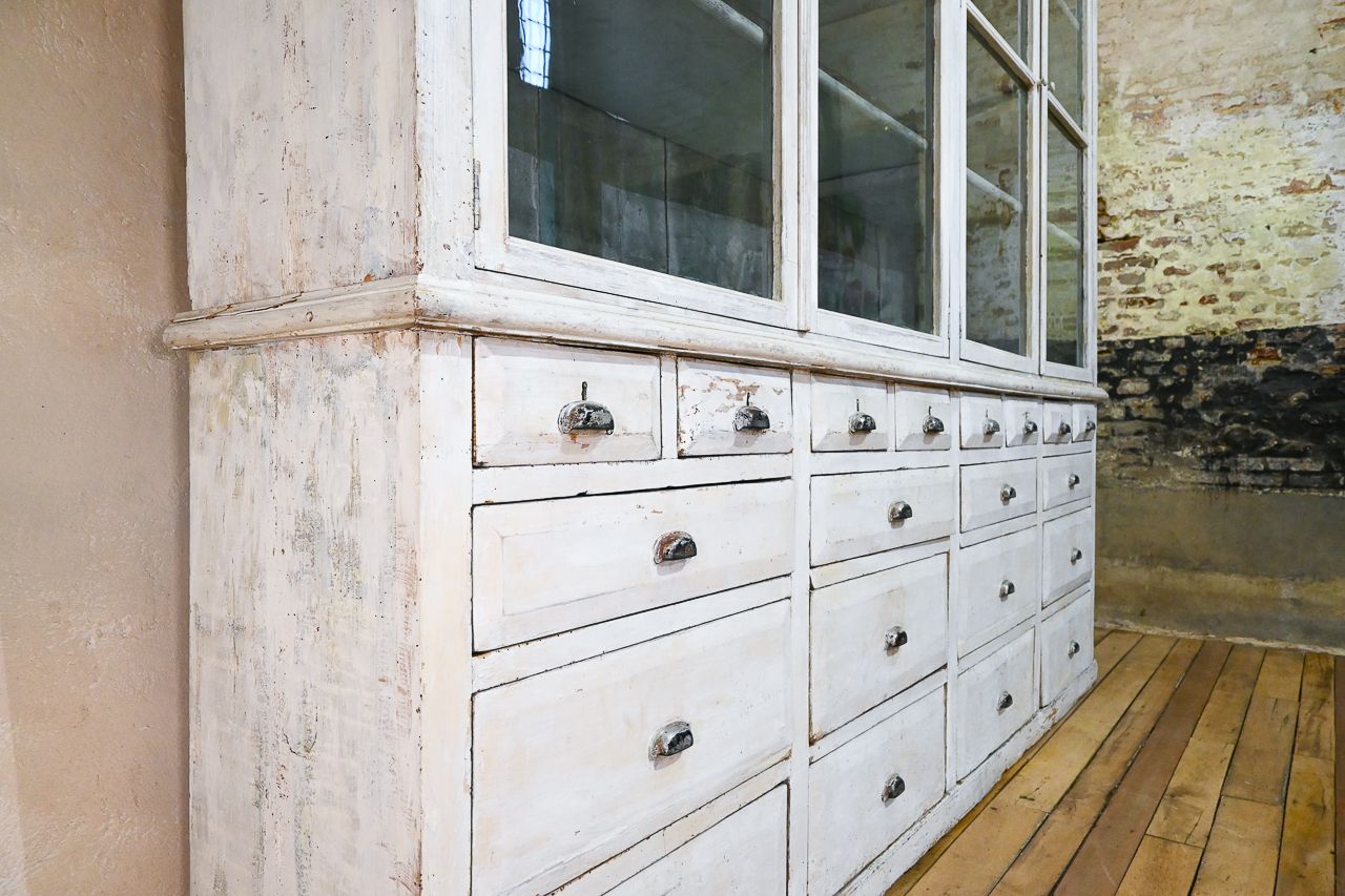 19th Century French Painted Glazed Bibliothèque Cabinet   Bookcase photo buy