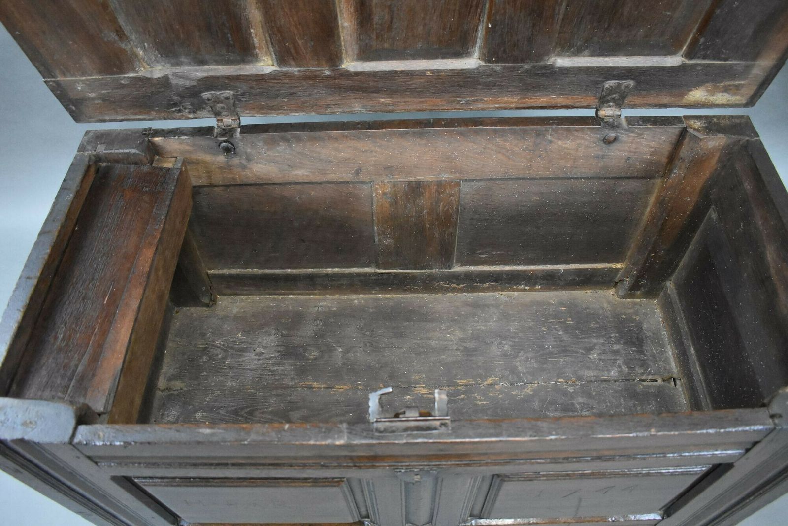 photo for sale 17th Century Oak Marriage Chest