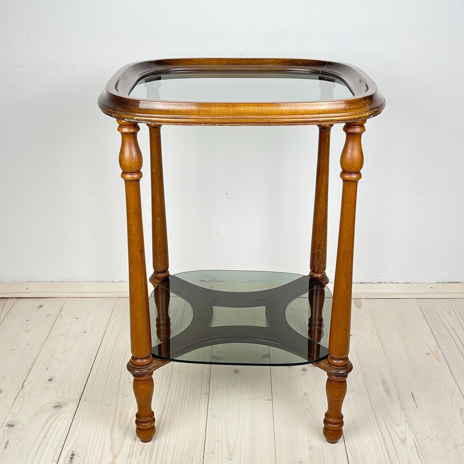 Vintage Wooden Coffee Table Italy 1960s photo vinterior