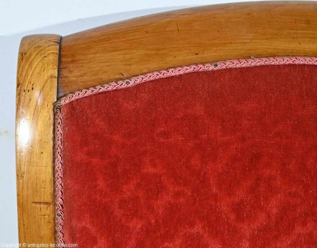 photo for sale Pair Of Cherry Wood Armchairs, Louis Philippe Period – 1st Part 19th