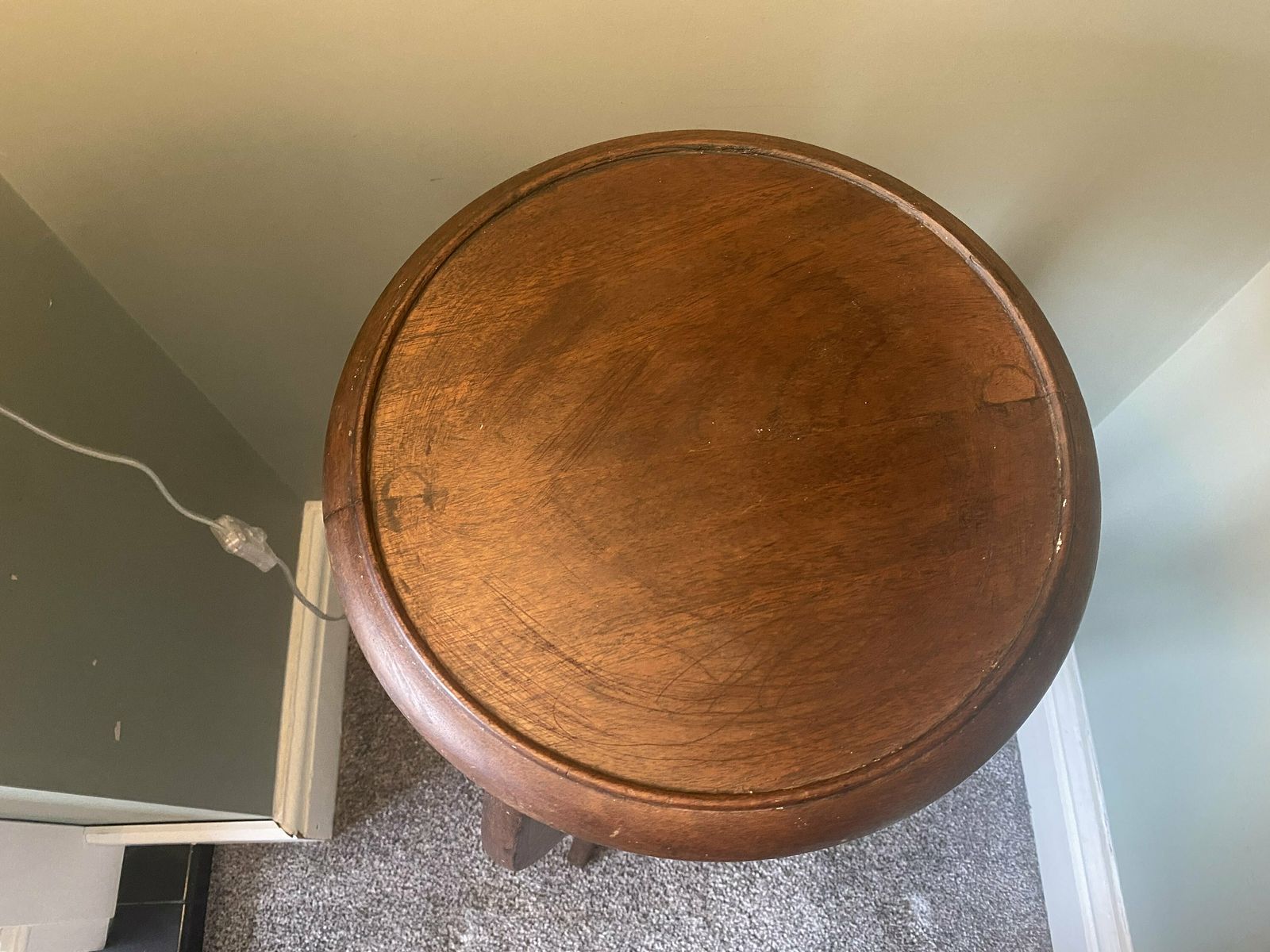 Antique Edwardian Two Tier Oak Plant Stand photo for sale