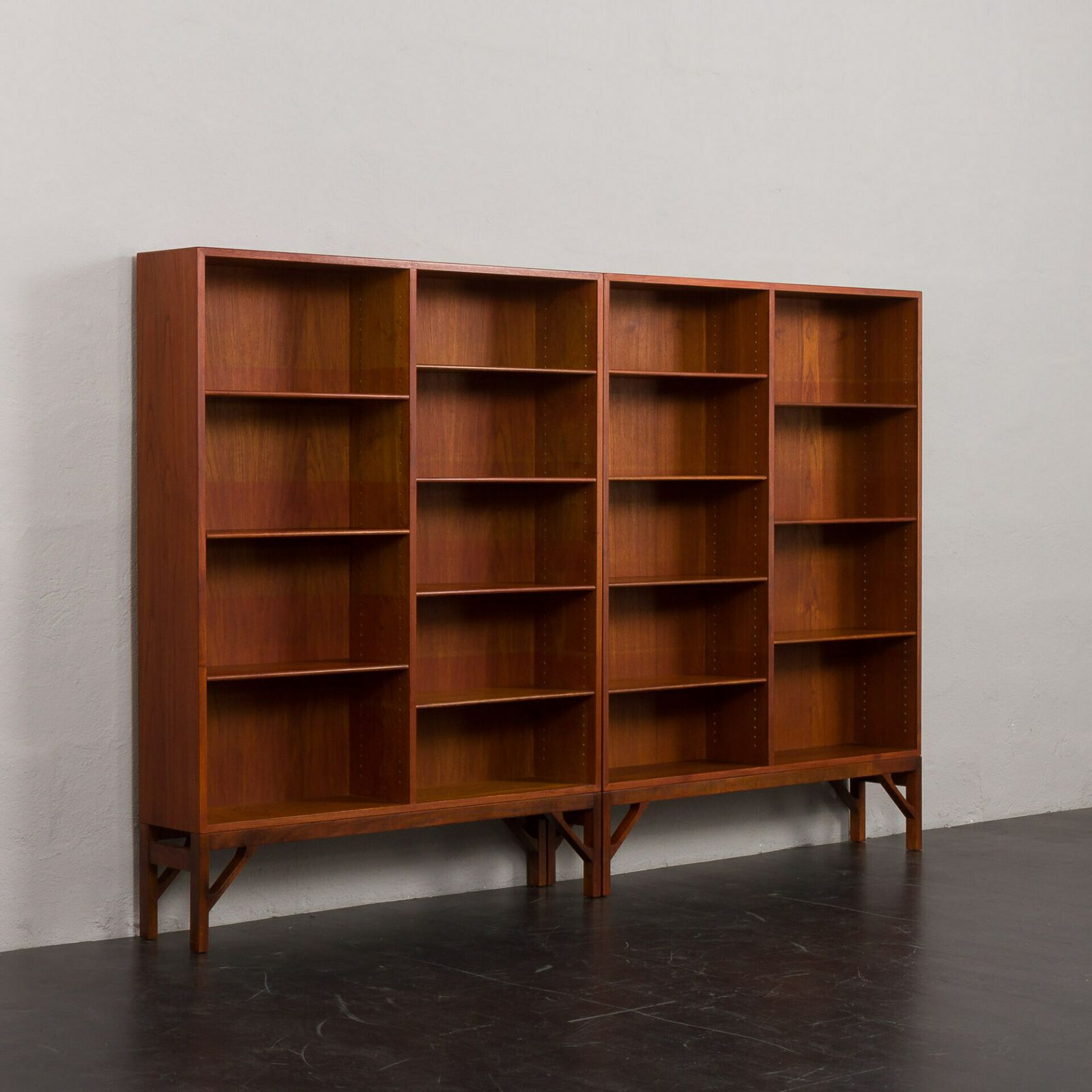 Borge Mogensen China Series Modular Two Units Bookcase For C.M. Madsen, Denmark, 1960s photo for sale