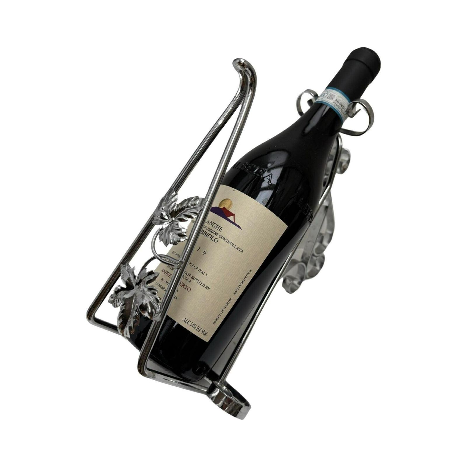 Wine Stand Holder Cradle Bottle Holder Made In Belgium Wine Cradle, Wine Holder, Mid Century, Bar Accessories, Gift For Him , Bar Tools photo for sale