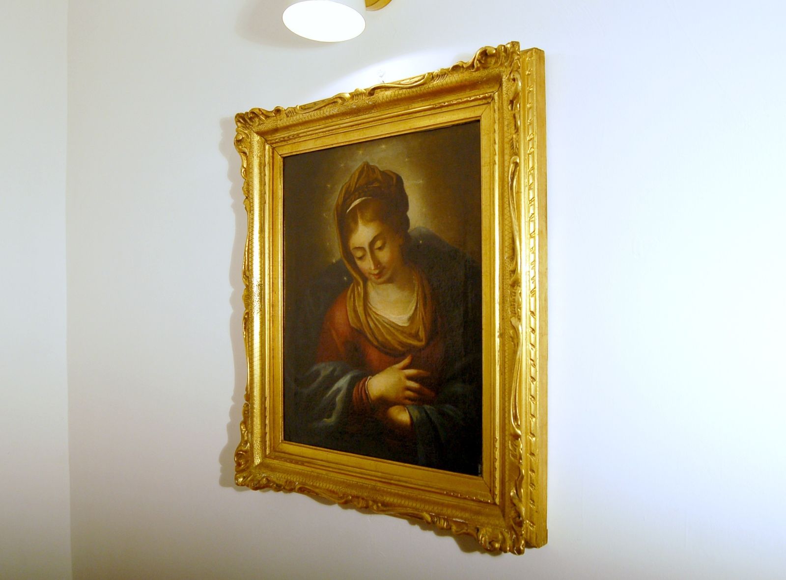 Italian School ( XVIII ) Oil On Canvas   Immaculate Virgin photo furniture