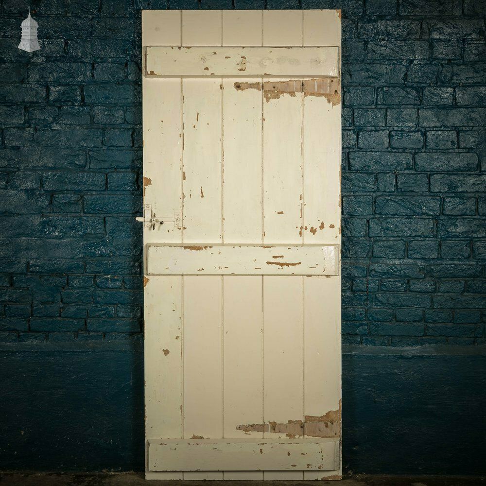 Ledged Plank Door, White Painted photo furniture