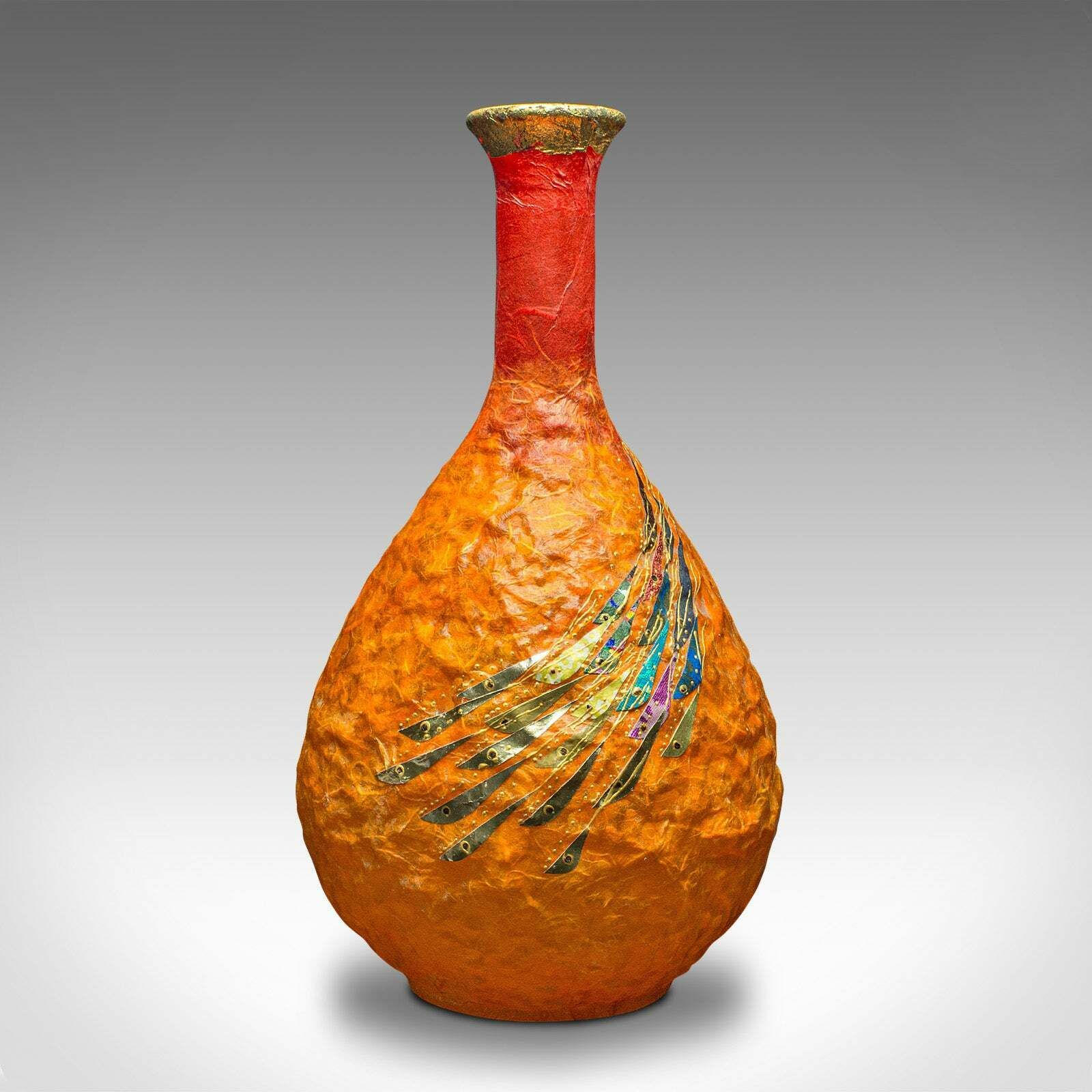 Contemporary Bulb Posy Vase, English, Art Glass, Decorative, Margaret Johnson photo furniture