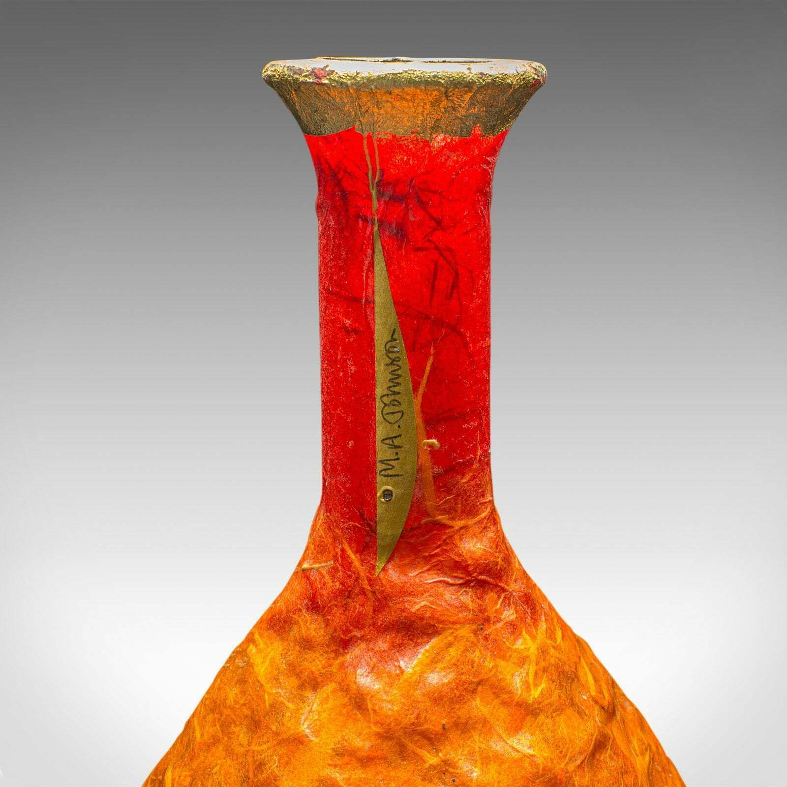photo for sale Contemporary Bulb Posy Vase, English, Art Glass, Decorative, Margaret Johnson
