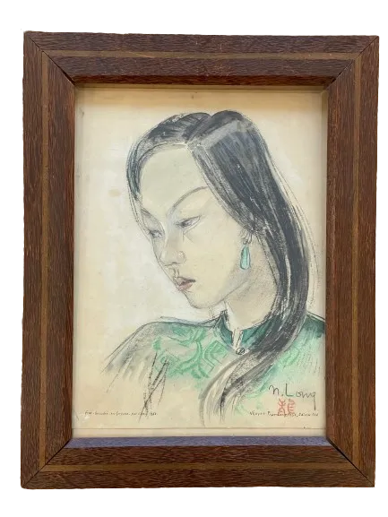 N’guyen Phan Long, A Pair Of Drawings On Paper, 1946