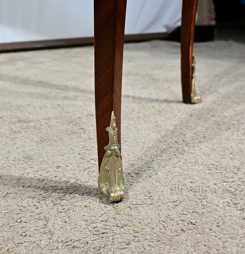 photo for sale Rosewood And Marquetry Desk Table, Louis XV Style – Early 20th Century
