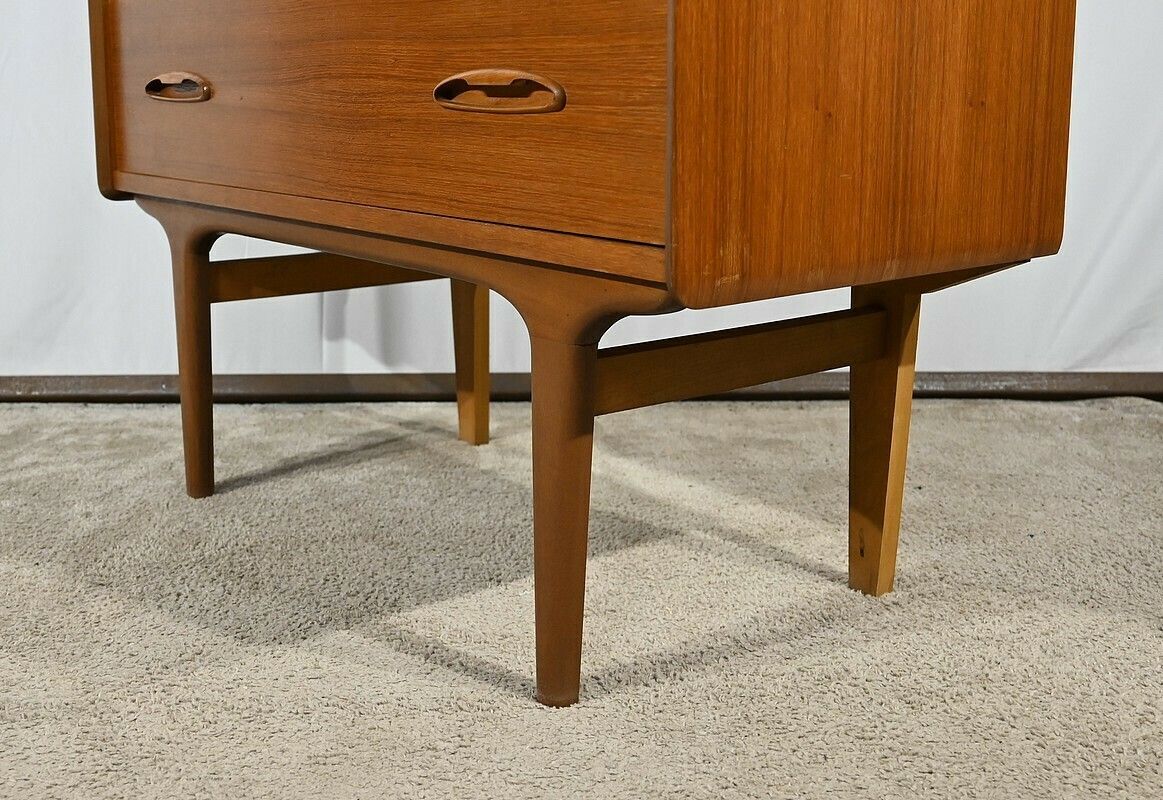 photo for sale Secretary In Teak, Stamped Lb Kofod Larsen, Denmark – 1960