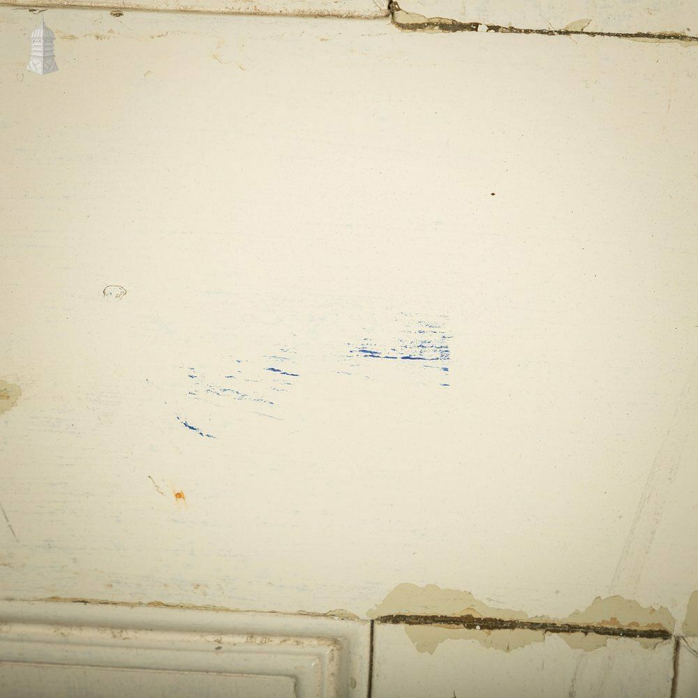photo vintage Pine Paneled Door, 4 Moulded Panel