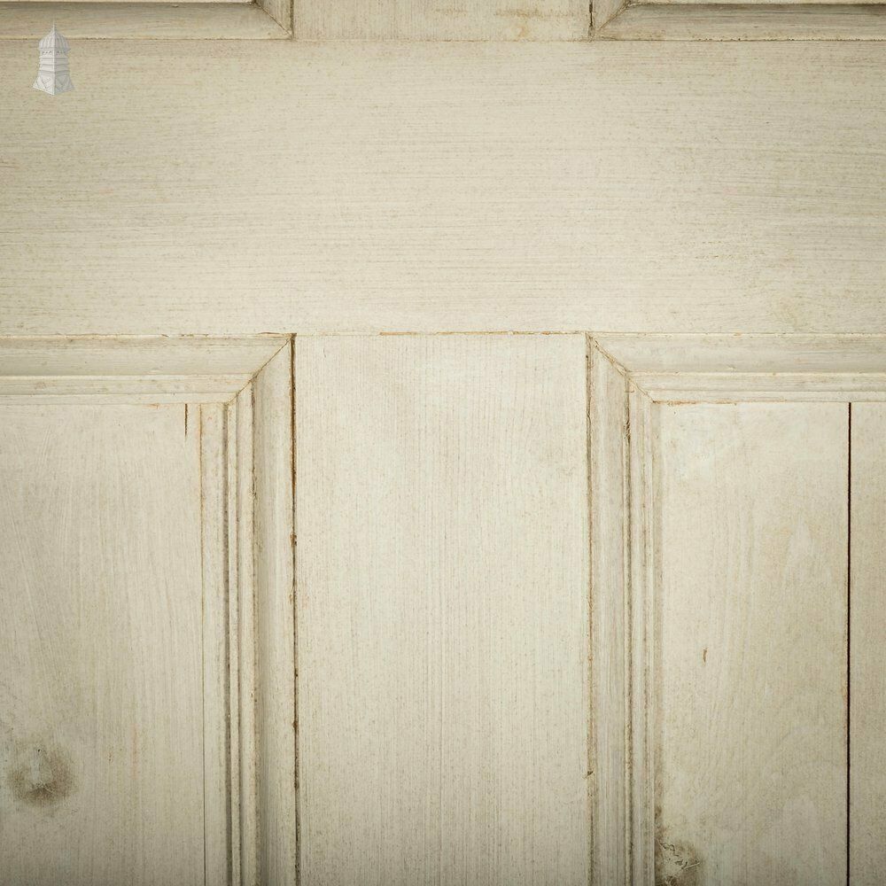 Pine Paneled Door, 6 Moulded Panel White Painted 20th C photo buy