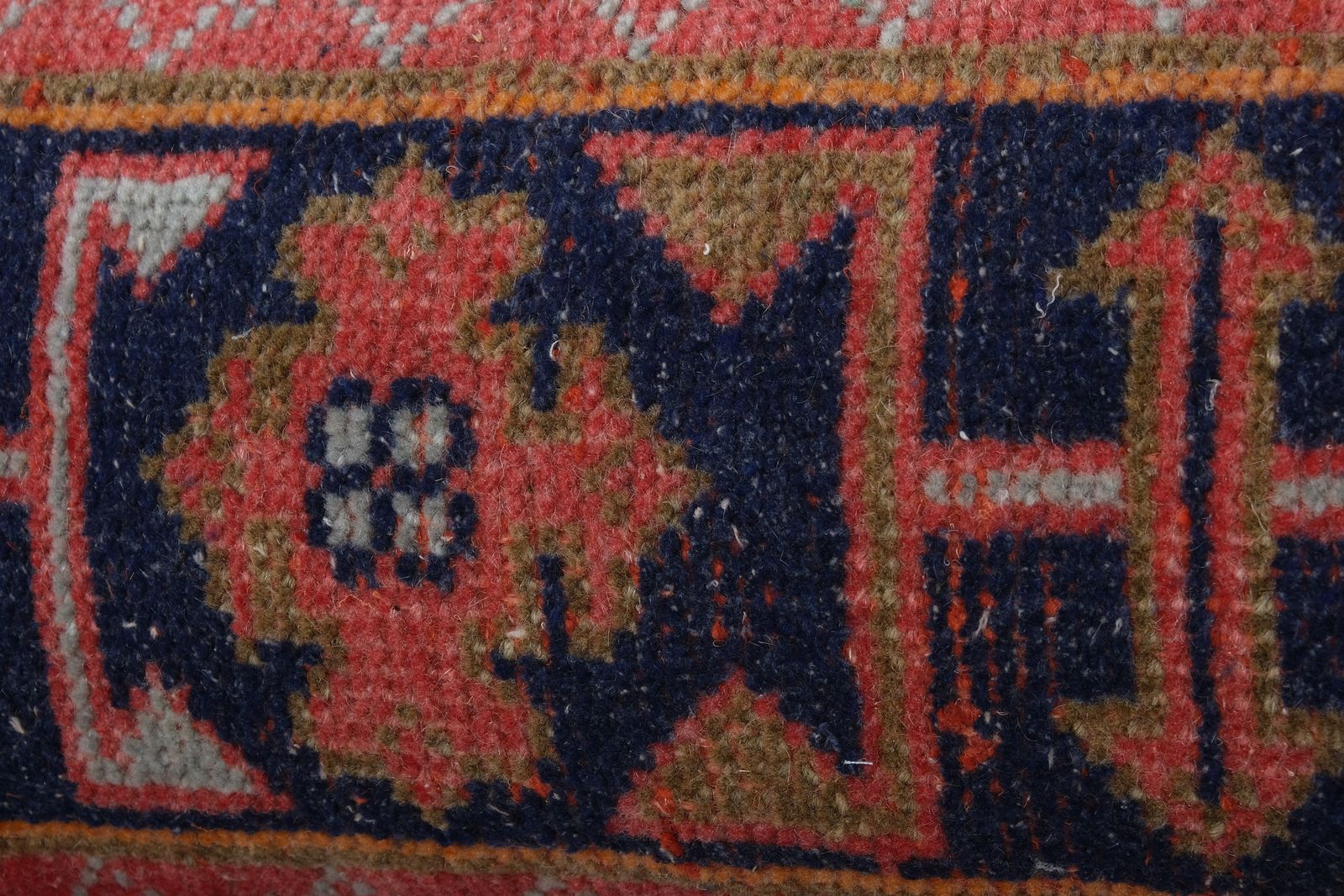 Set Of Two Anatolian Carpet Pillow, Matching Burnt Orange Lumbar  Cover photo Textiles