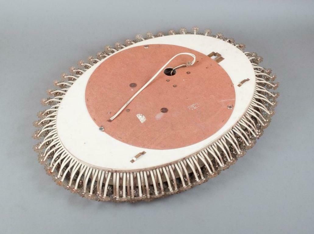 Emil Stejnar For Rupert Nikoll Illuminated Mirror Surrounded By Acrylic Flowers photo vinterior