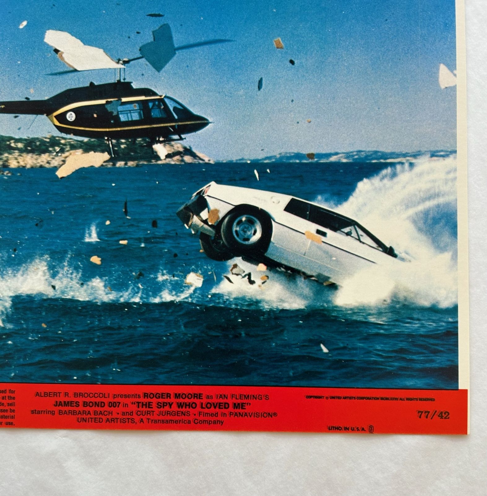 James Bond The Spy Who Loved Me   Original 1977 Lobby Card #7 photo for sale