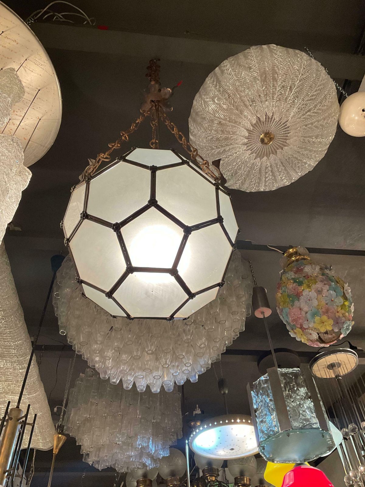 Jean Perzel   Chandelier   France 1930 photo Lighting