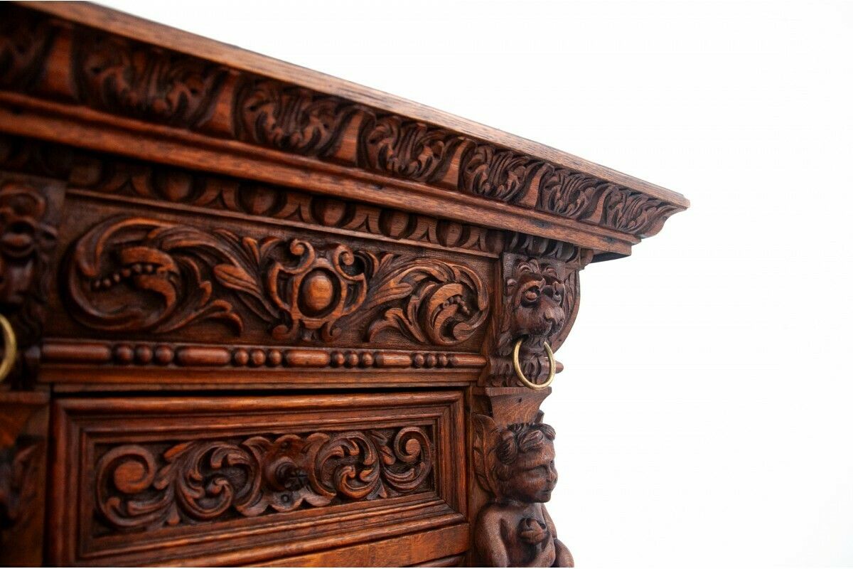 photo for sale Carved Buffet Chest Of Drawers, France, Circa 1860. After Renovation.