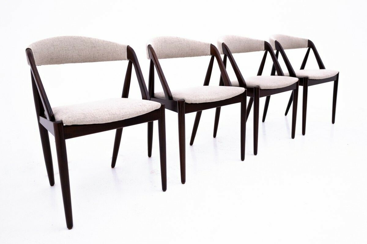 A Set Of Chairs Designed By Kai Kristiansen From The 1960s, Denmark, Model 31. After Renovation.