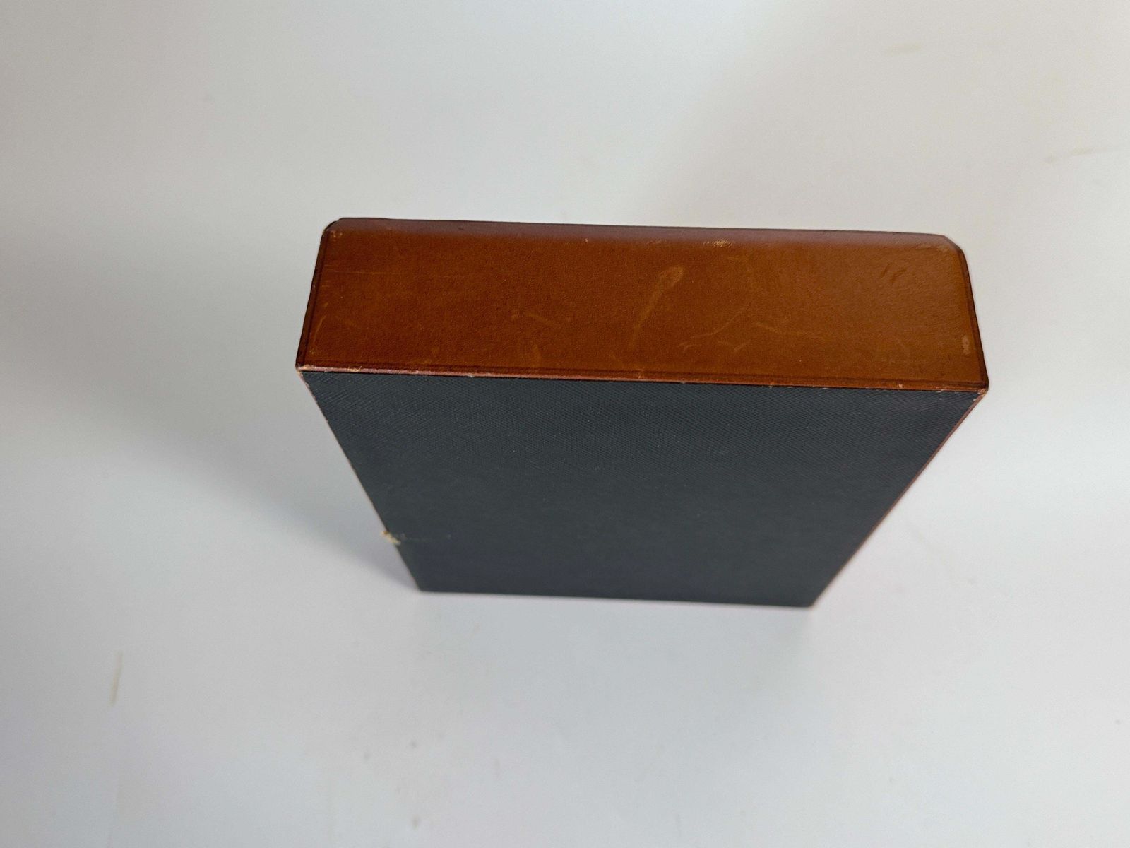Leather Covered Tobacco Box Wood Brown Jacques Adnet Style France 1940 By Lancel photo 284.0
