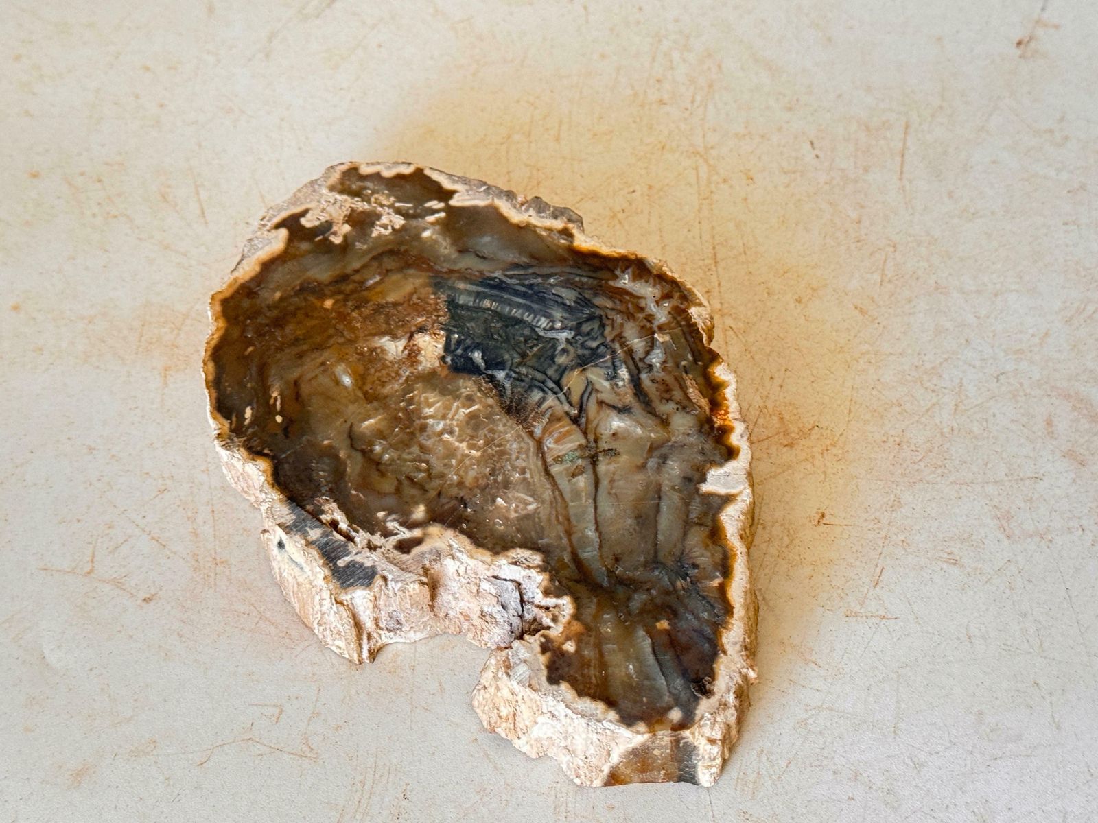 Twisted Agate Ashtray, White Color, France, 1960 photo Home Decor
