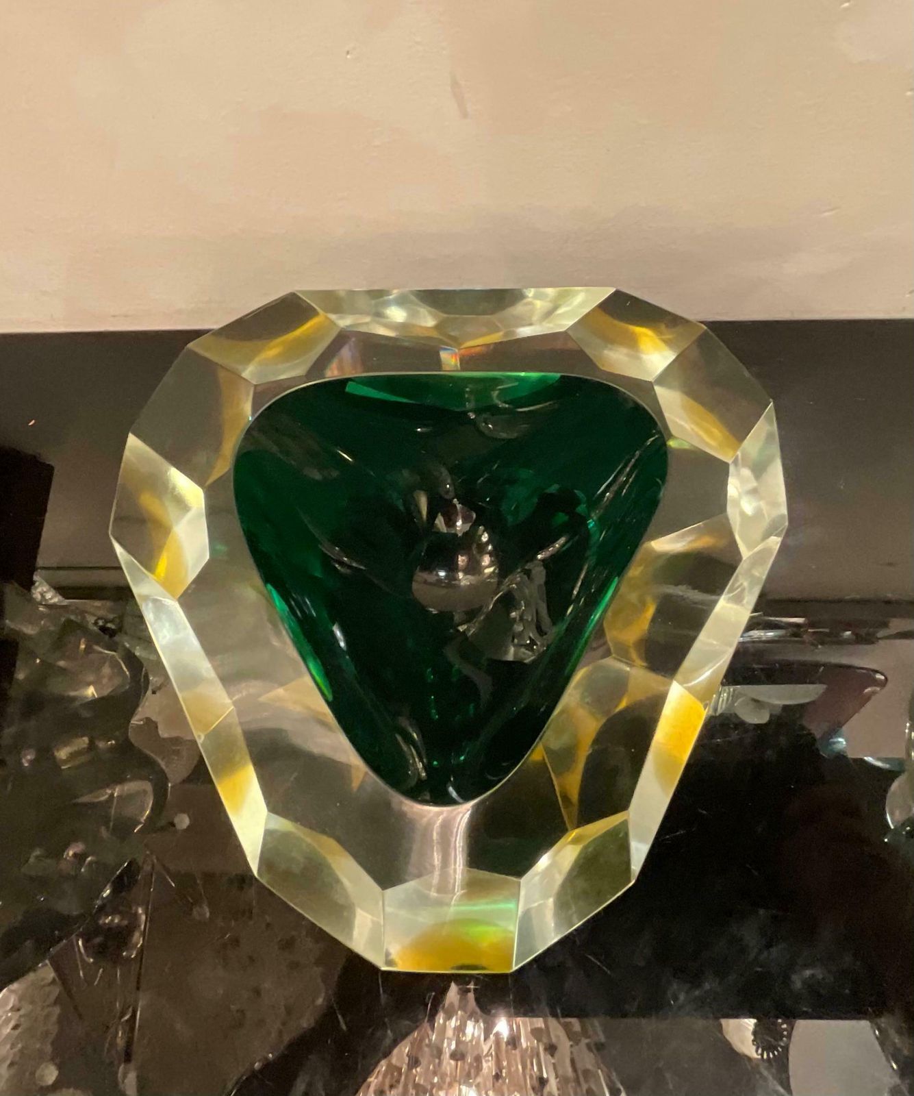 Seguso   Flavio Poli   Murano Glass Ashtray   Submerged Glass 1960 photo 831.0