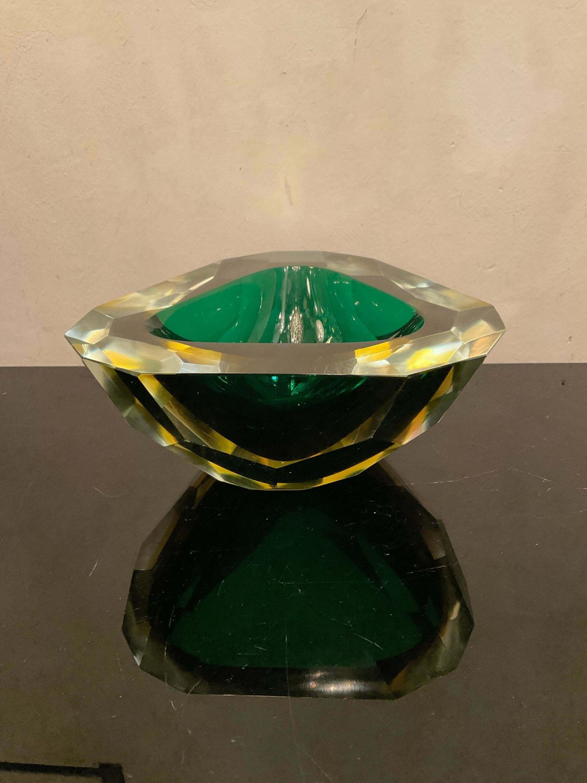 photo for sale Seguso   Flavio Poli   Murano Glass Ashtray   Submerged Glass 1960