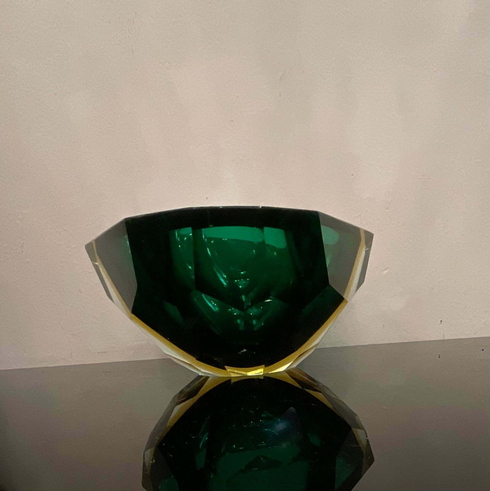 photo vinterior Seguso   Flavio Poli   Murano Glass Ashtray   Submerged Glass 1960