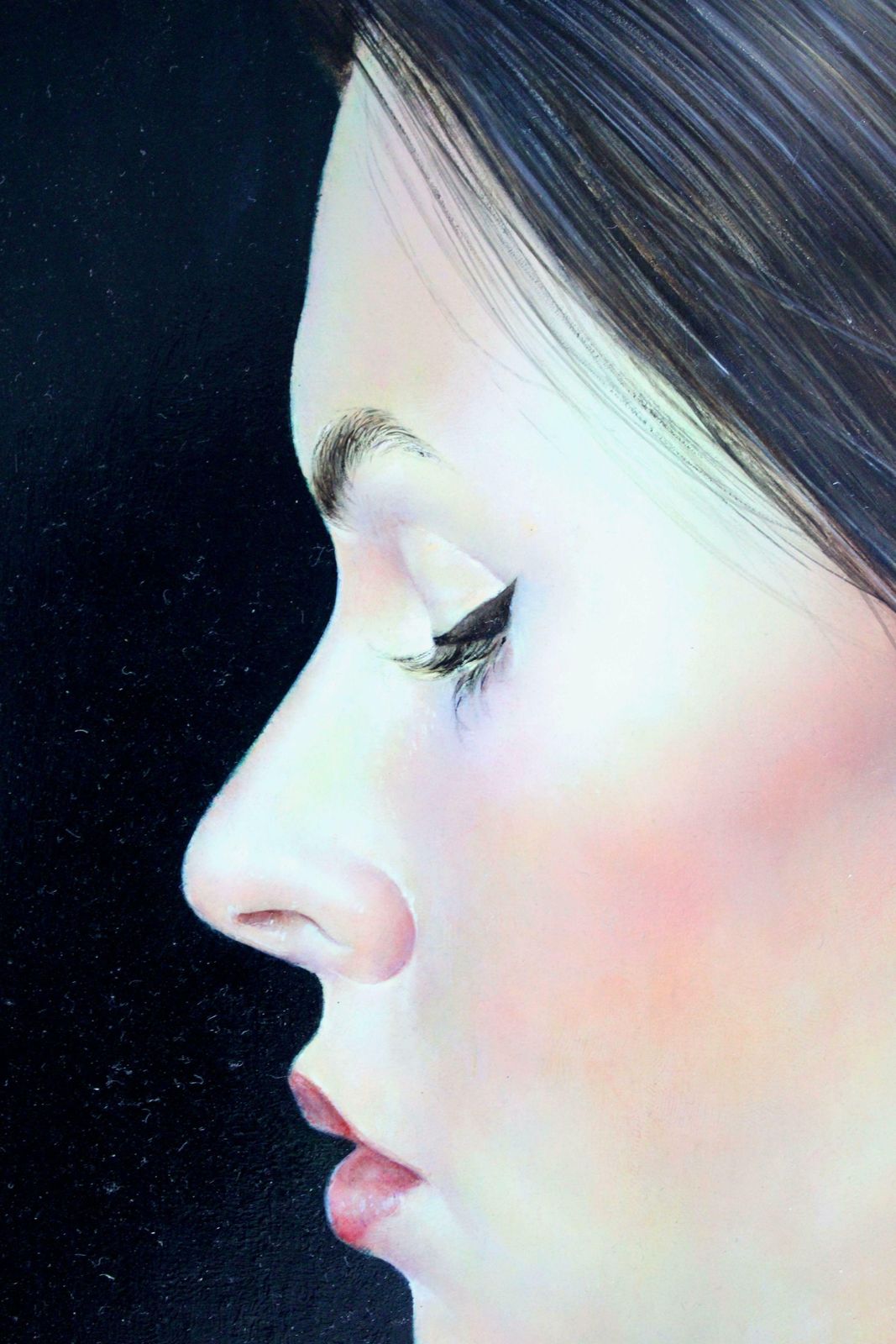 Barbara Abeltina Self Portrait. 2019, Canvas, Oil, photo Art