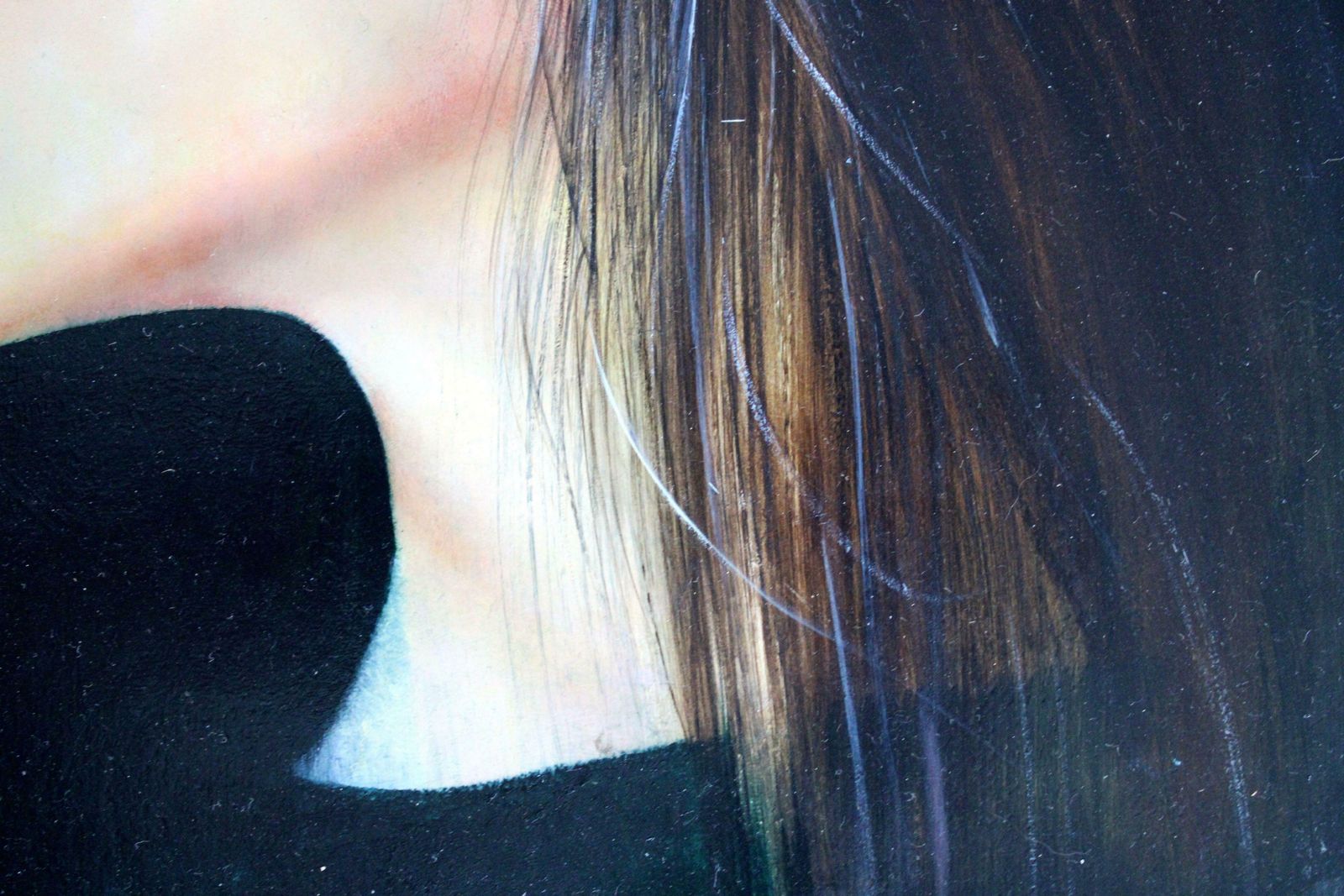 Barbara Abeltina Self Portrait. 2019, Canvas, Oil, photo vinterior