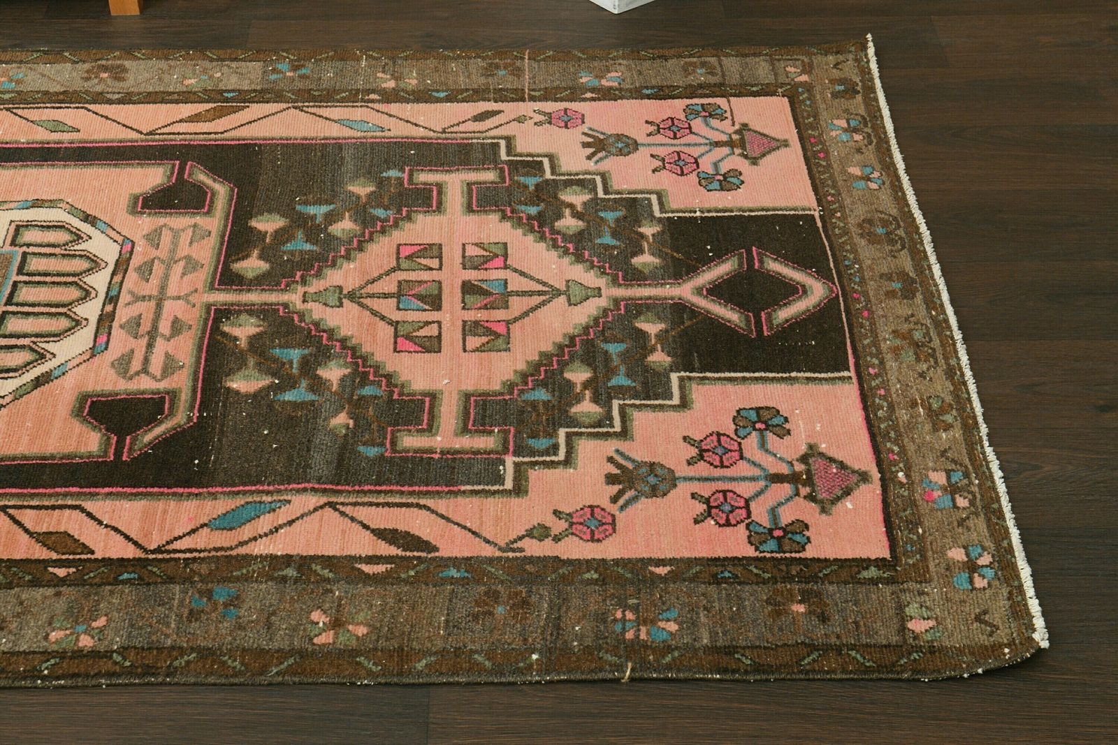 4.1x9.5 Ft Oushak Turkish Rug, Handmade Vintage Rug, Kitchen Rug, Home Decor, Hallway Rug, Bohemian Rug, Entryway Rug, 4x9 Rug, 4.1x9.5 Ft photo buy
