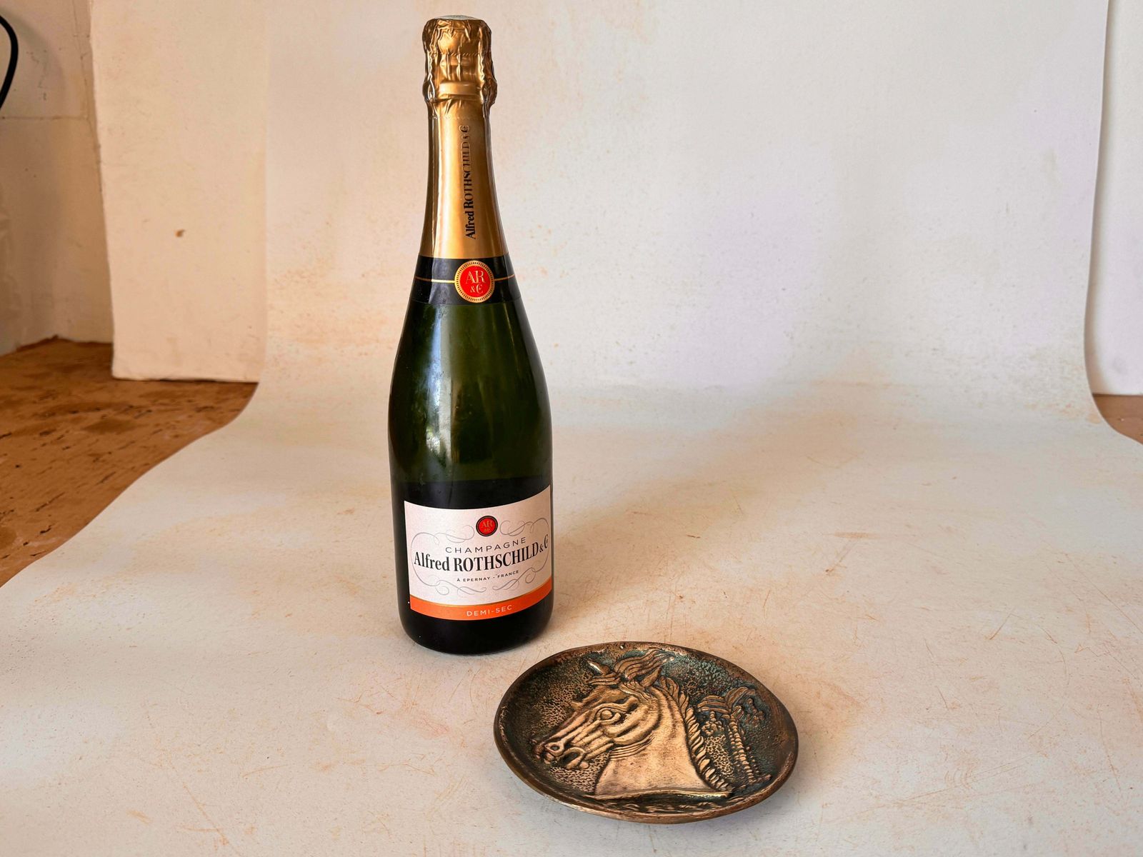 Sculpture By Max Le Verrier, Ashtray In Brass, France Circa 1960, Old Patina photo furniture
