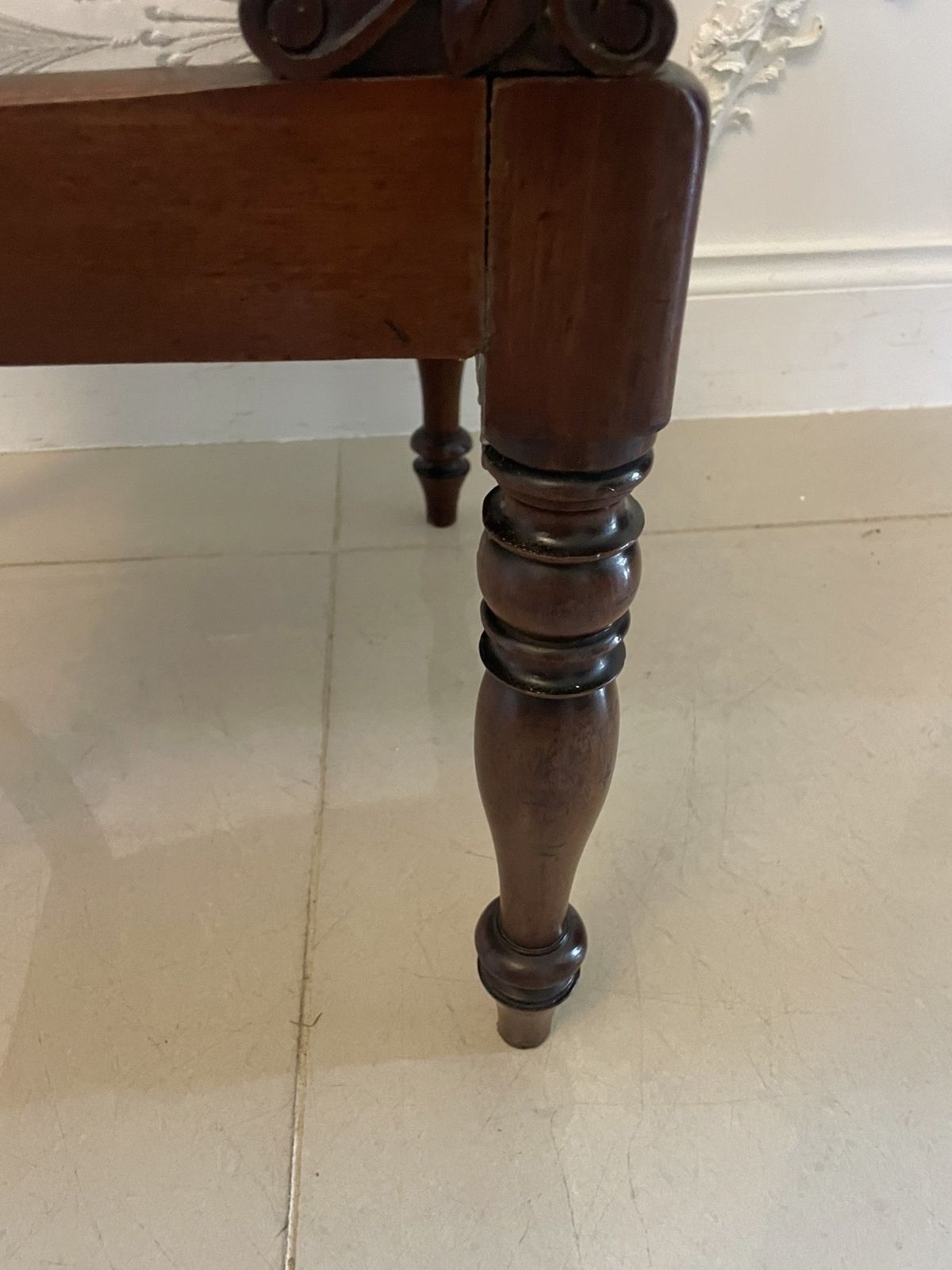 Antique 19th Century Quality Mahogany Desk Chair photo for sale