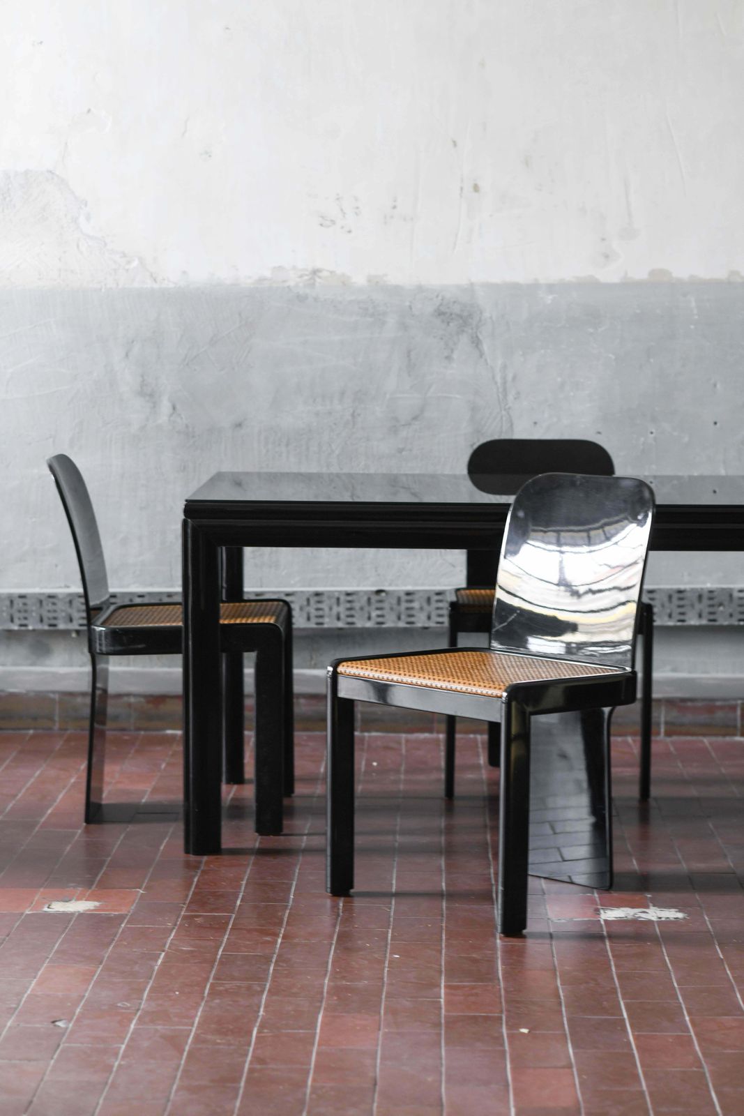 Dining Set: Table + 4 Chairs By Pierluigi Molinari For Pozzi Milano, 1960 photo Furniture