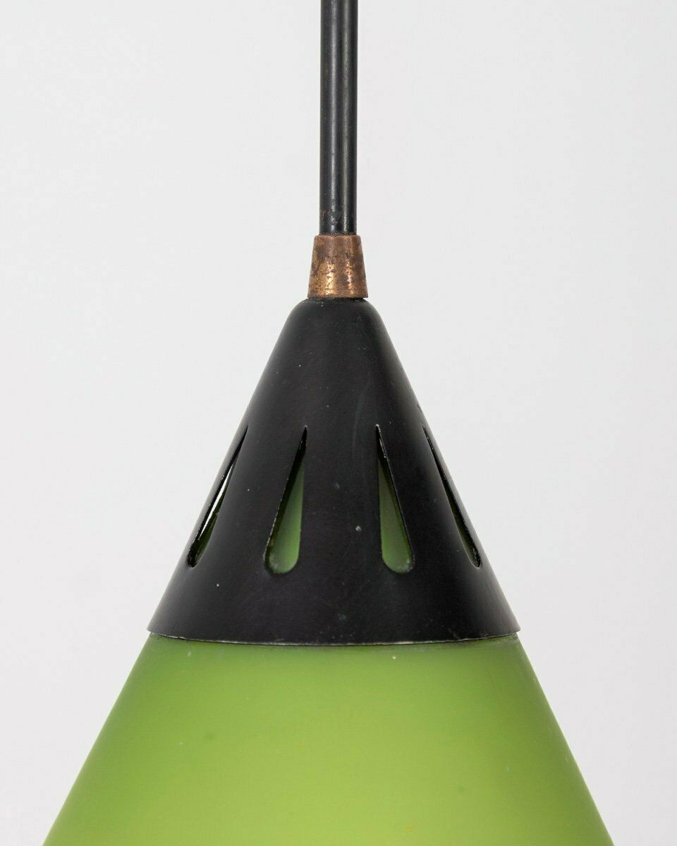 Vintage Italian Chandelier In Green Glass, 1960s photo 564.0