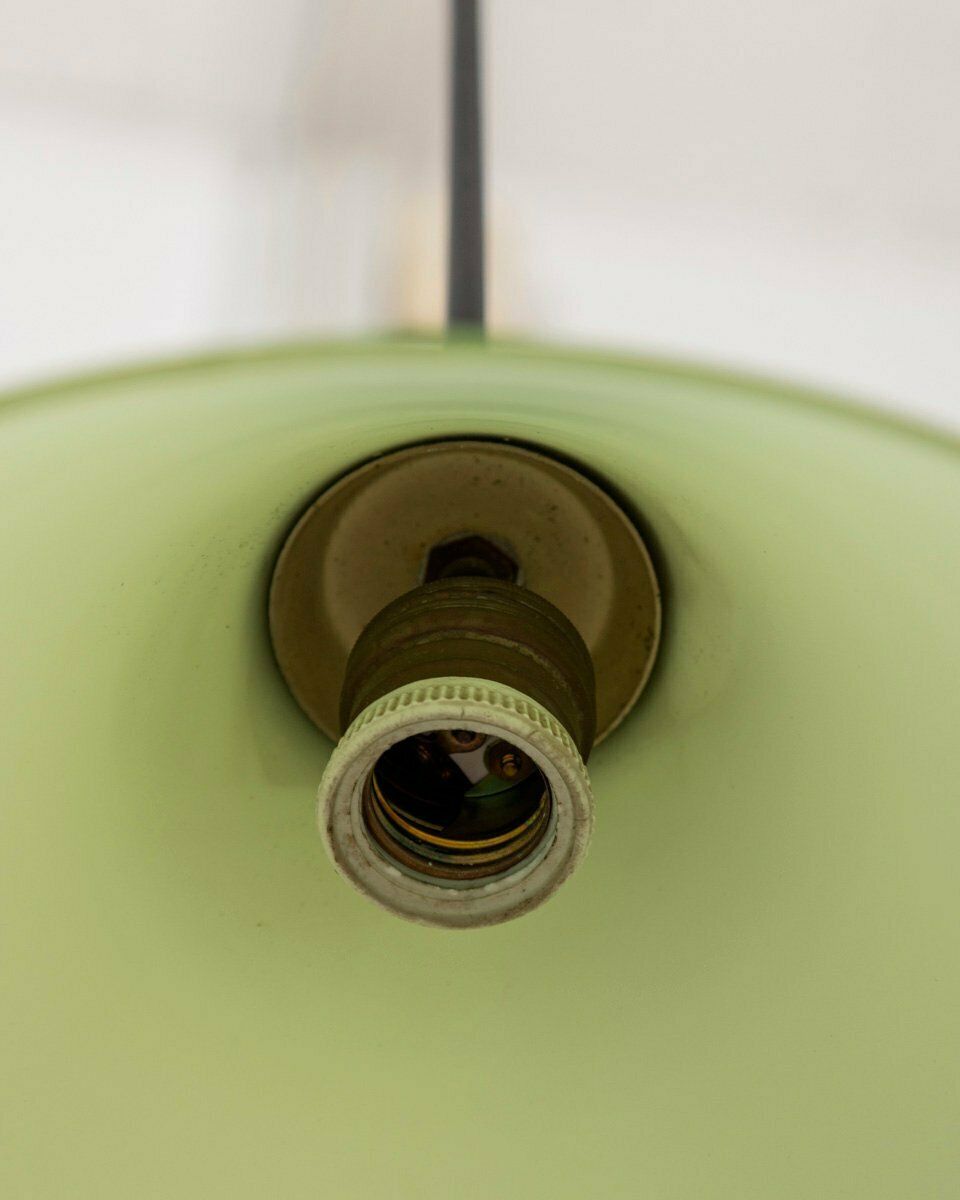 Vintage Italian Chandelier In Green Glass, 1960s photo vinterior