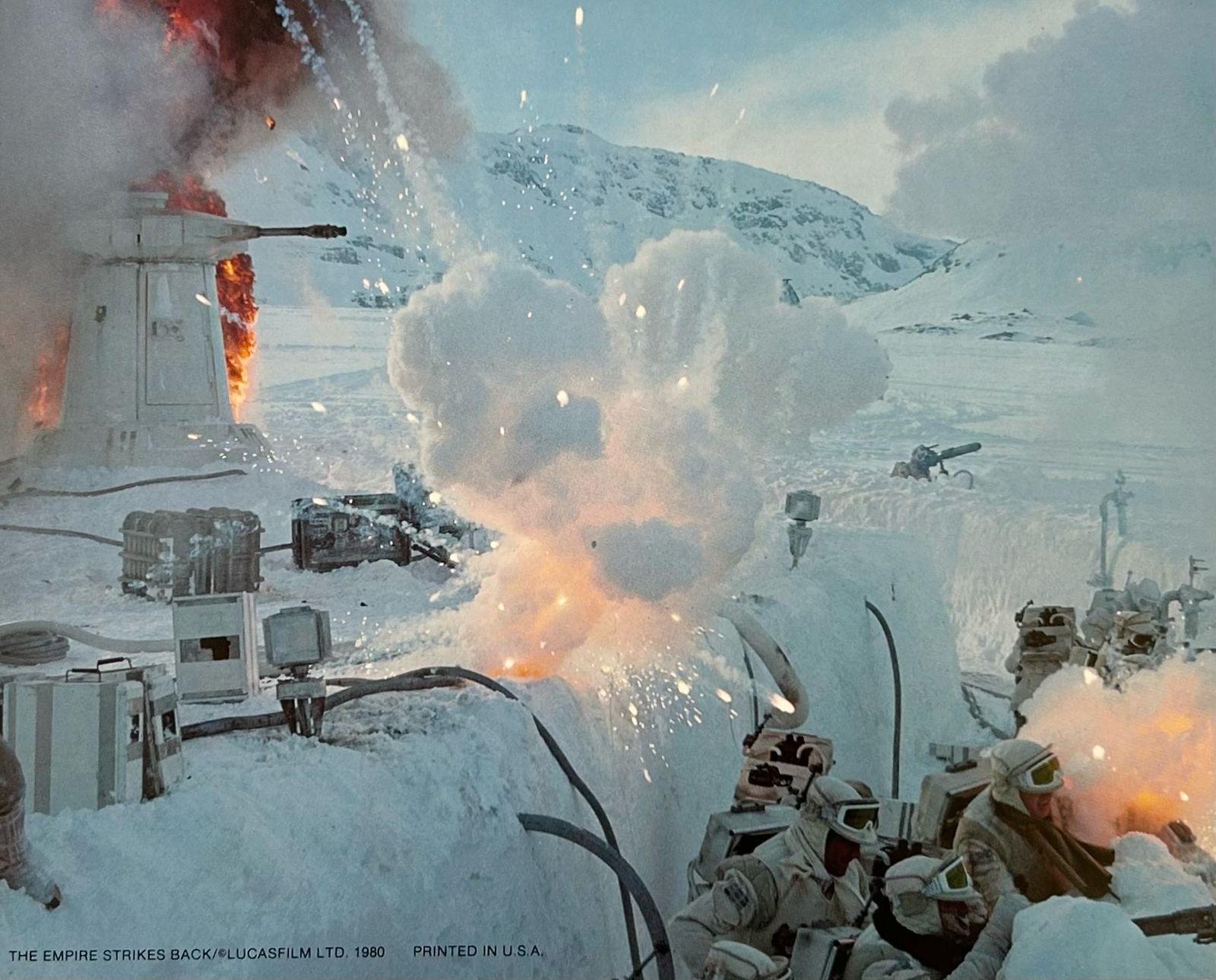 Star Wars: The Empire Strikes Back 1980 Vintage Battle Of Hoth Lobby Card