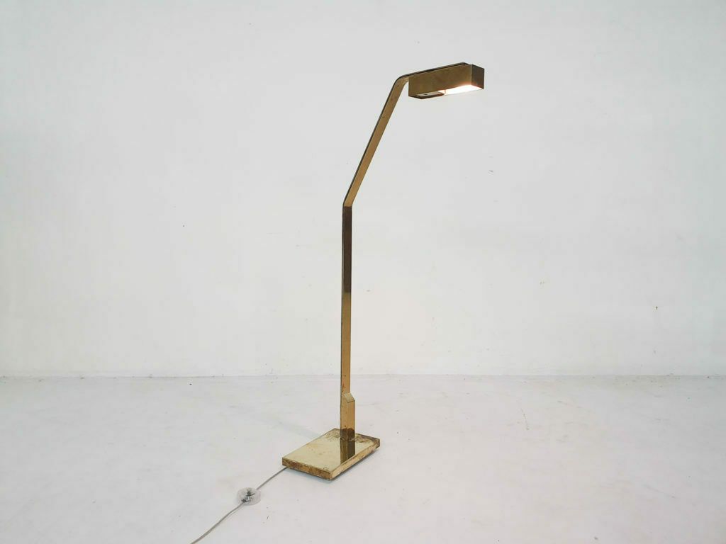 Heavy Brass Design Floor Lamp By Cassella, U.S.A. 1980's photo vinterior