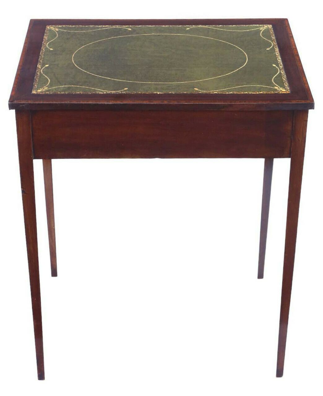 Antique Fine Quality C1900 Inlaid Mahogany Ladies Writing Table   Desk Side Dressing Table photo buy