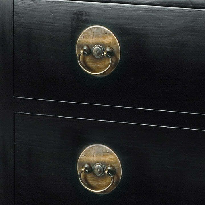 Chinese Ming Chest Of Drawers, Black Lacquer photo furniture